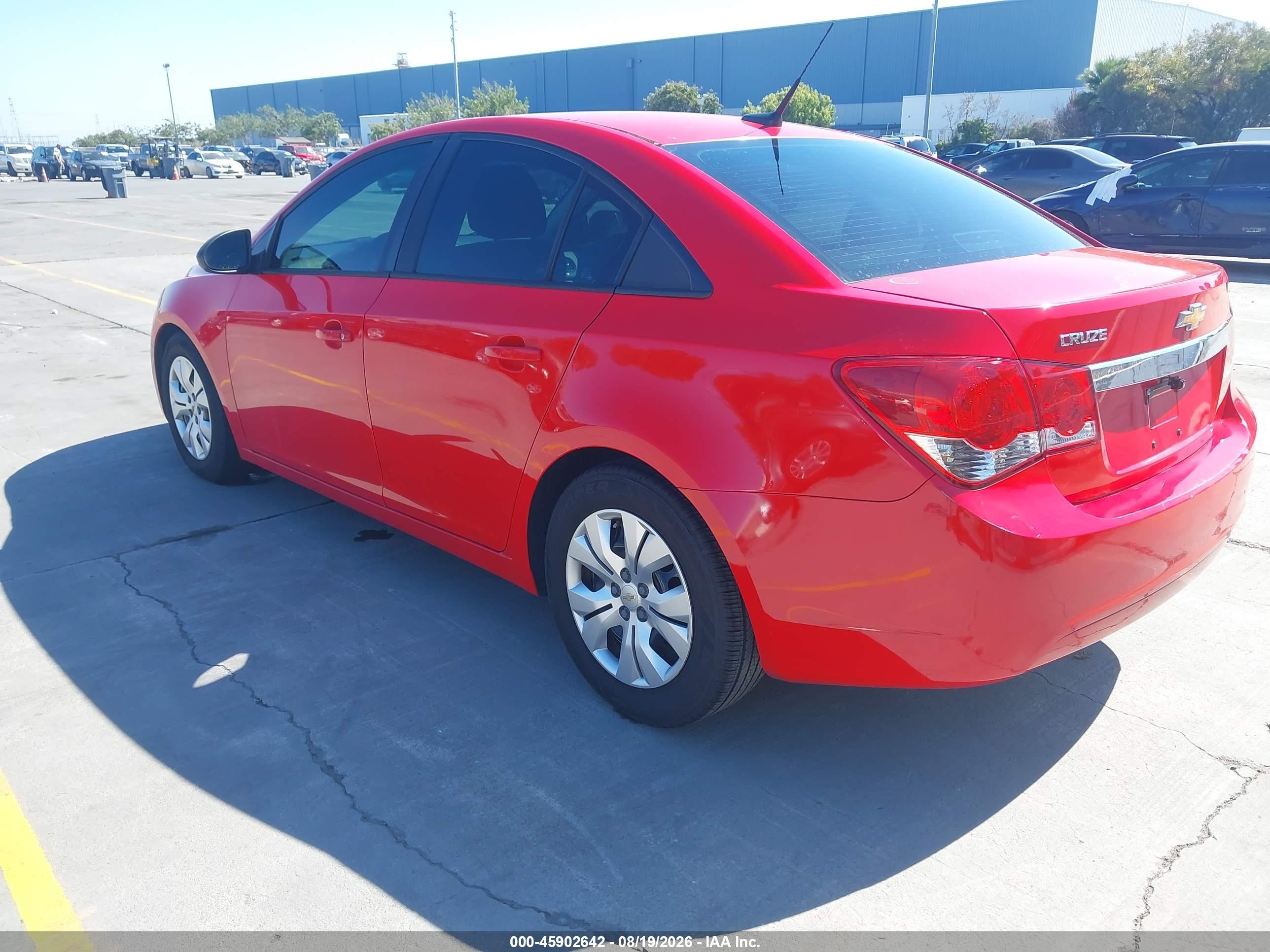 2014 Chevrolet Cruze Ls Manual Red vin: 1G1PB5SG3E7346583