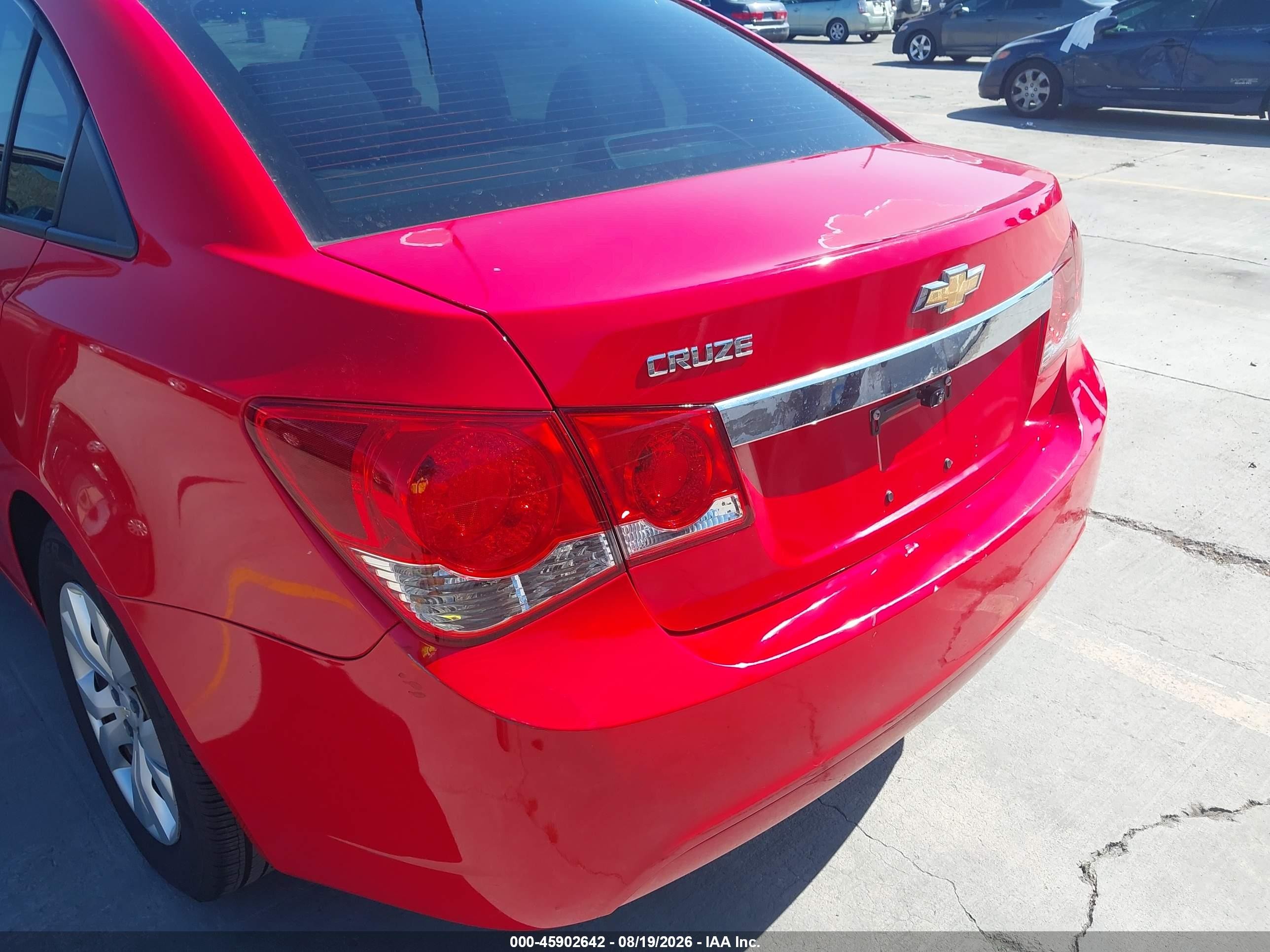 2014 Chevrolet Cruze Ls Manual Red vin: 1G1PB5SG3E7346583