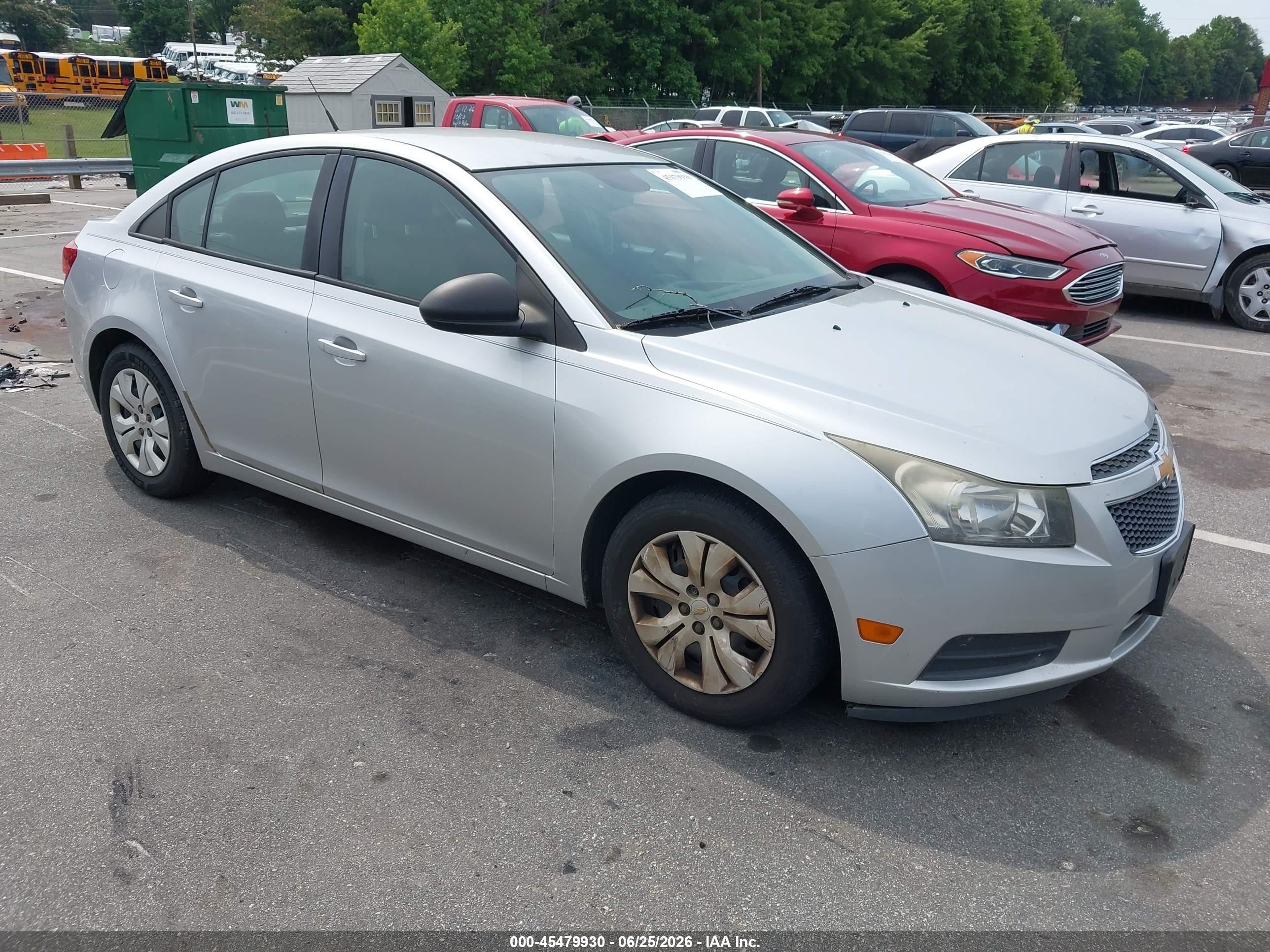 2013 Chevrolet Cruze Ls Manual Silver vin: 1G1PB5SH1D7104463