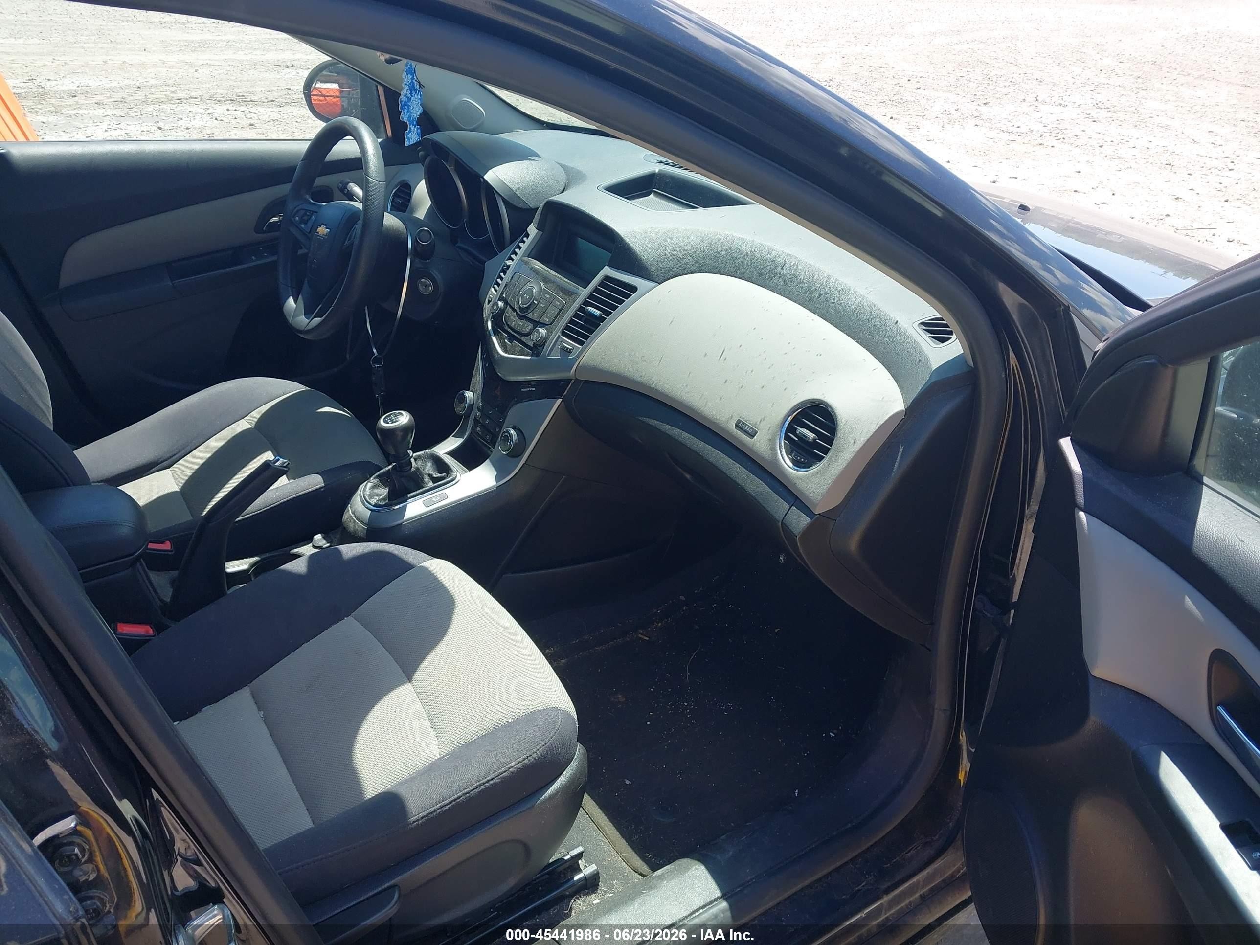 2013 Chevrolet Cruze Ls Manual Black vin: 1G1PB5SH2D7212011