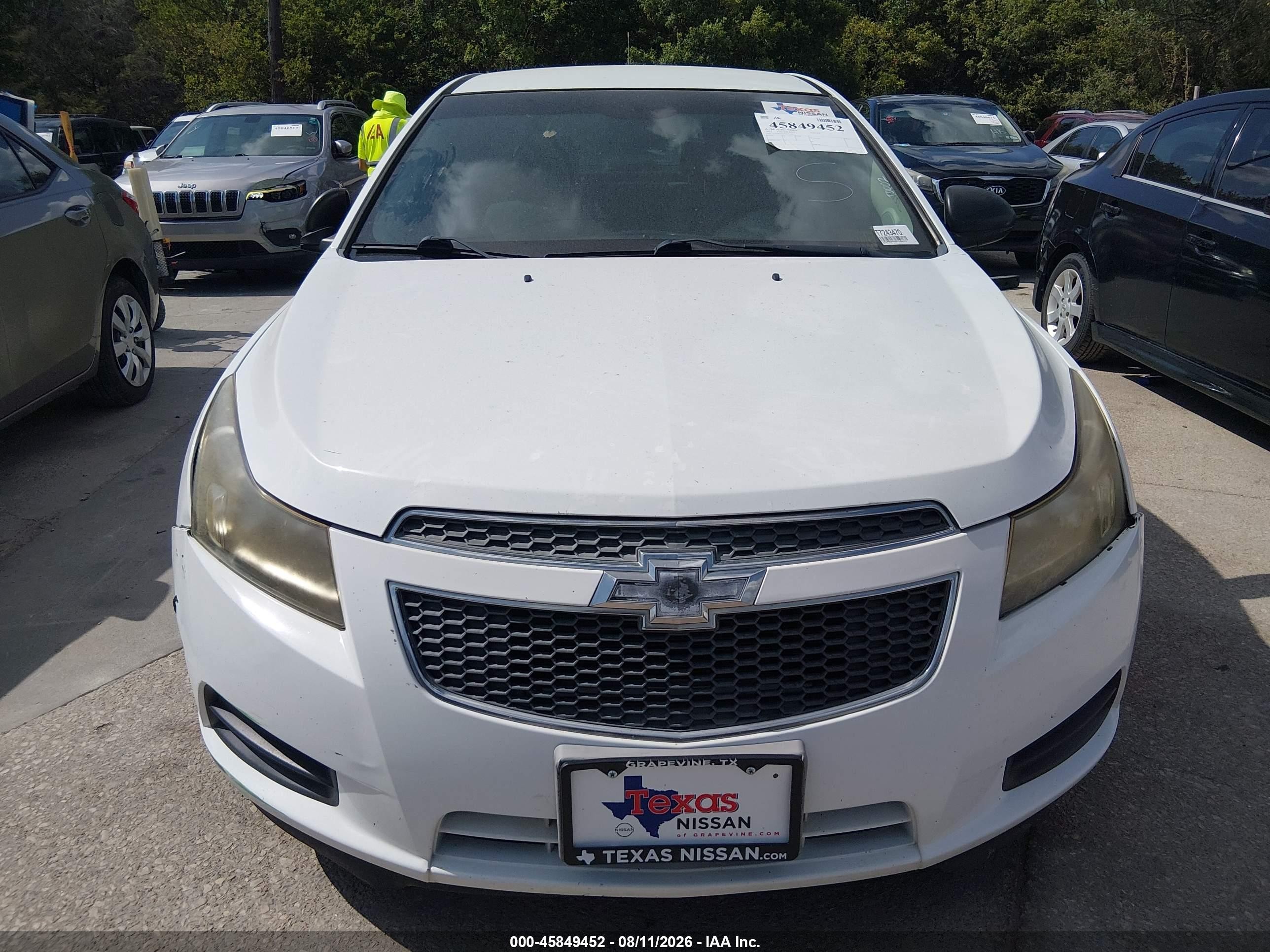 2013 Chevrolet Cruze Ls Manual White vin: 1G1PB5SH2D7243470