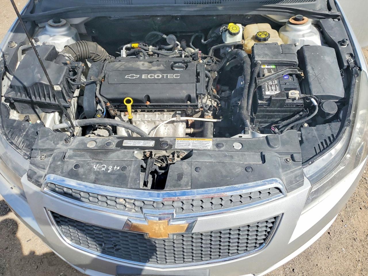 2013 Chevrolet Cruze Ls Серебряный vin: 1G1PB5SH3D7285629