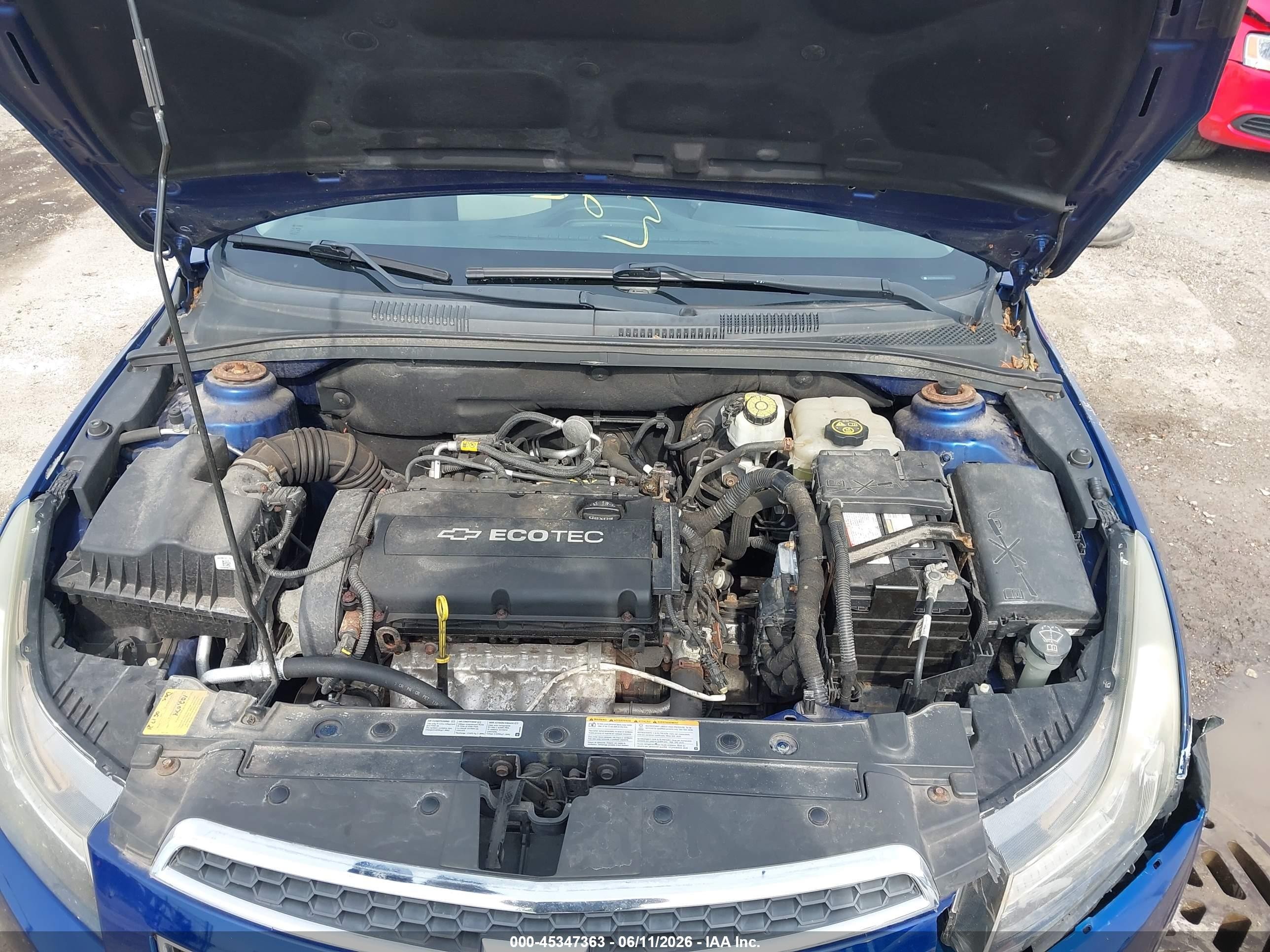2013 Chevrolet Cruze Ls Manual Blue vin: 1G1PB5SH3D7296078