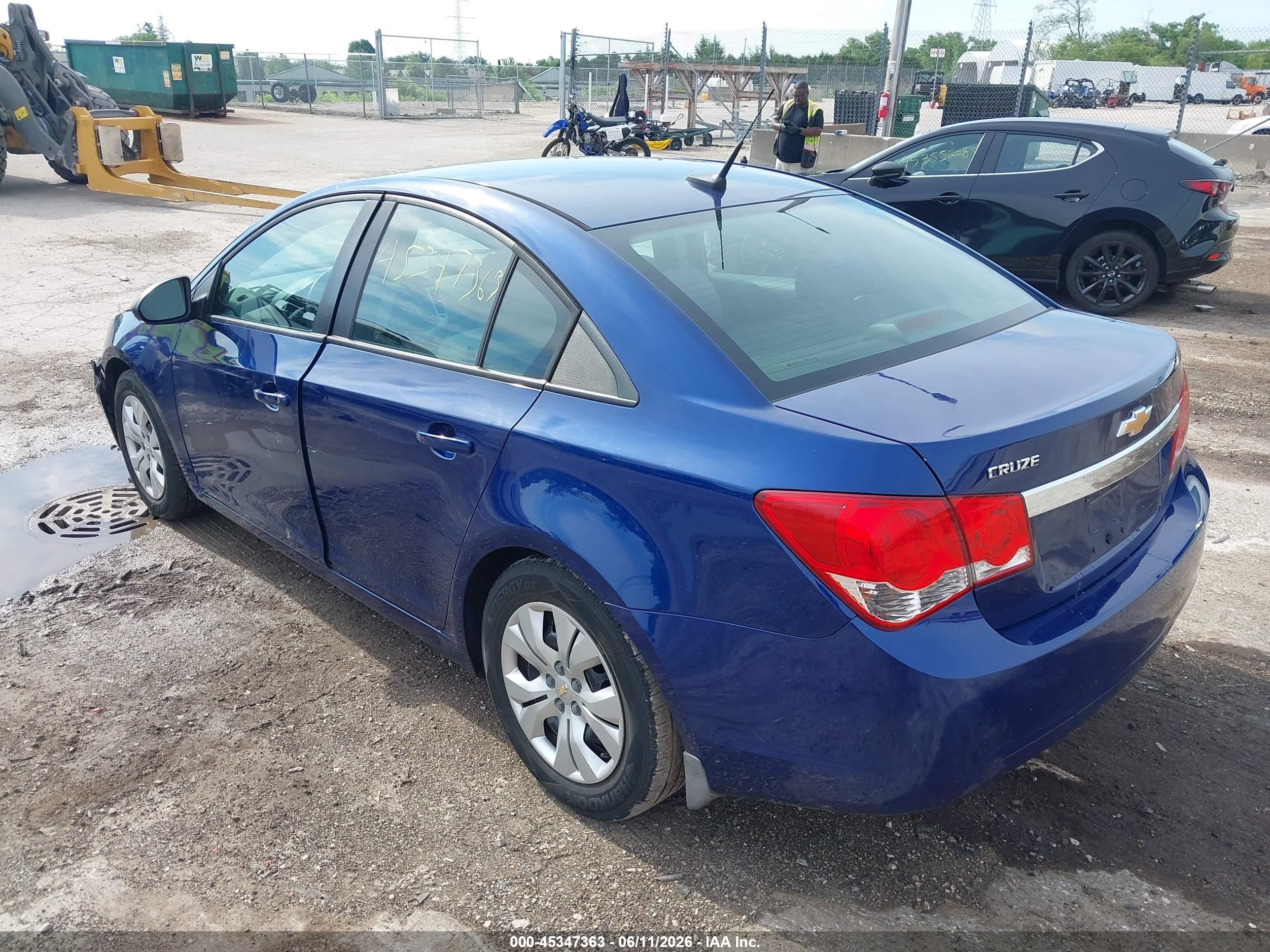 2013 Chevrolet Cruze Ls Manual Blue vin: 1G1PB5SH3D7296078
