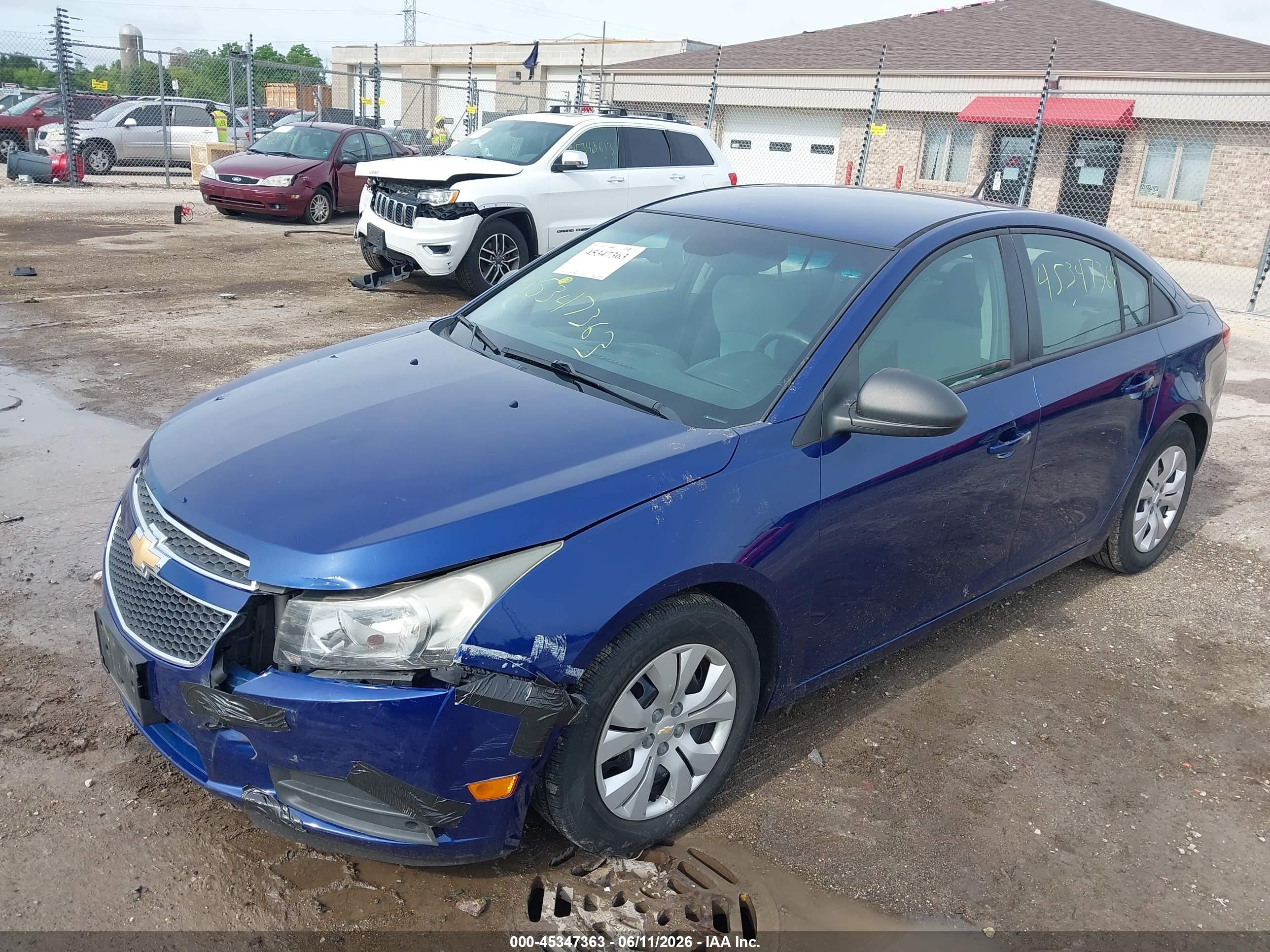 2013 Chevrolet Cruze Ls Manual Blue vin: 1G1PB5SH3D7296078