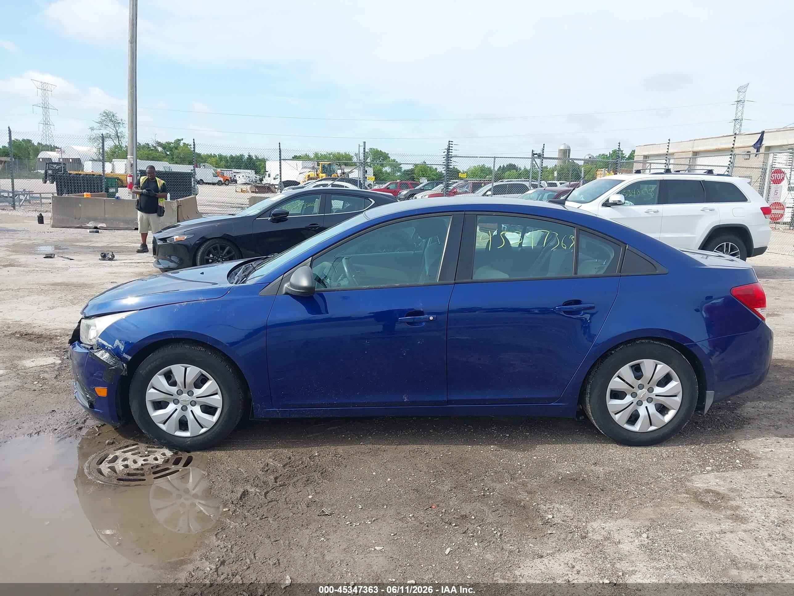 2013 Chevrolet Cruze Ls Manual Blue vin: 1G1PB5SH3D7296078