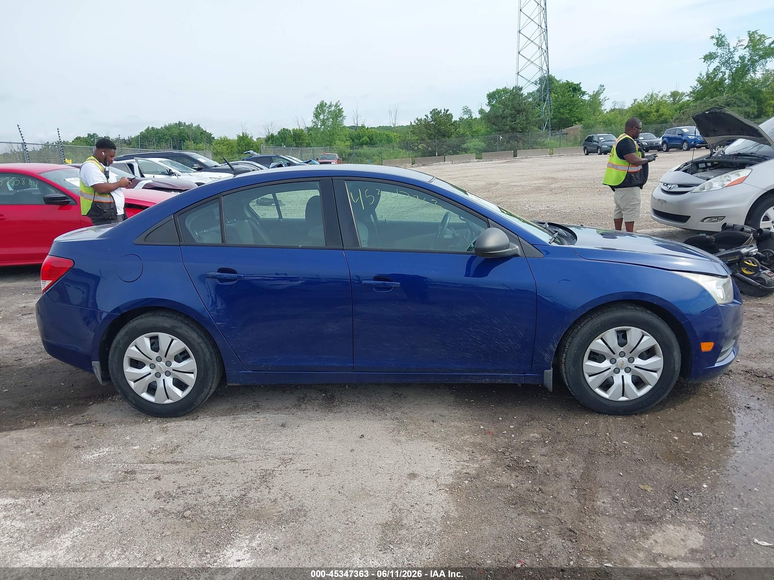 2013 Chevrolet Cruze Ls Manual Blue vin: 1G1PB5SH3D7296078