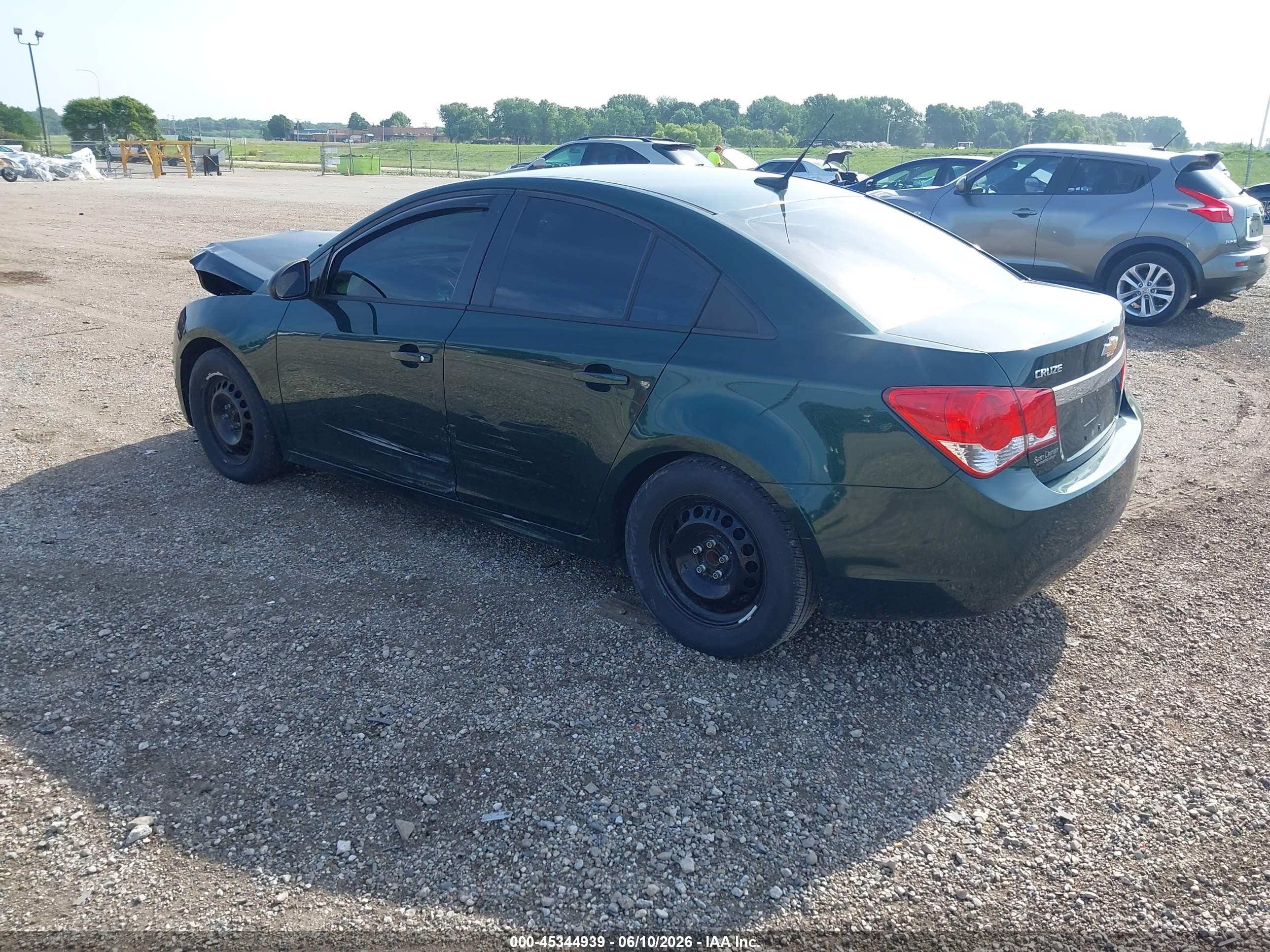 2014 Chevrolet Cruze Ls Manual Green vin: 1G1PB5SH3E7121895