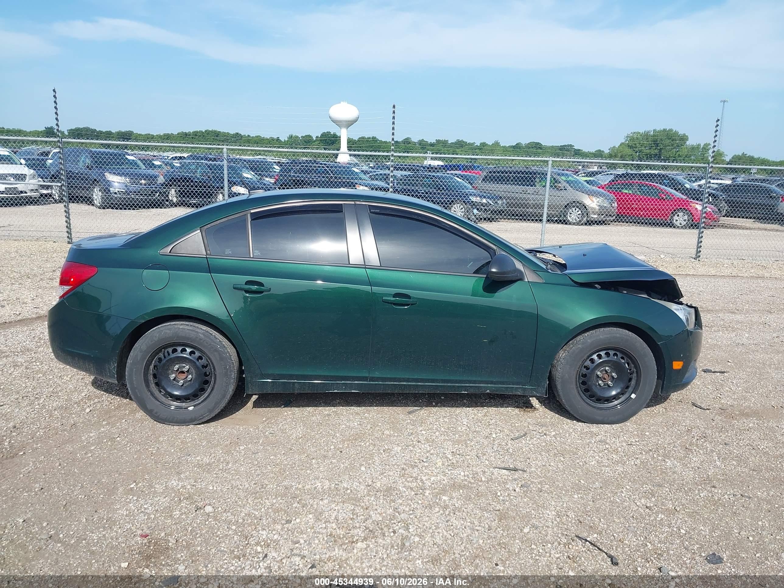 2014 Chevrolet Cruze Ls Manual Green vin: 1G1PB5SH3E7121895