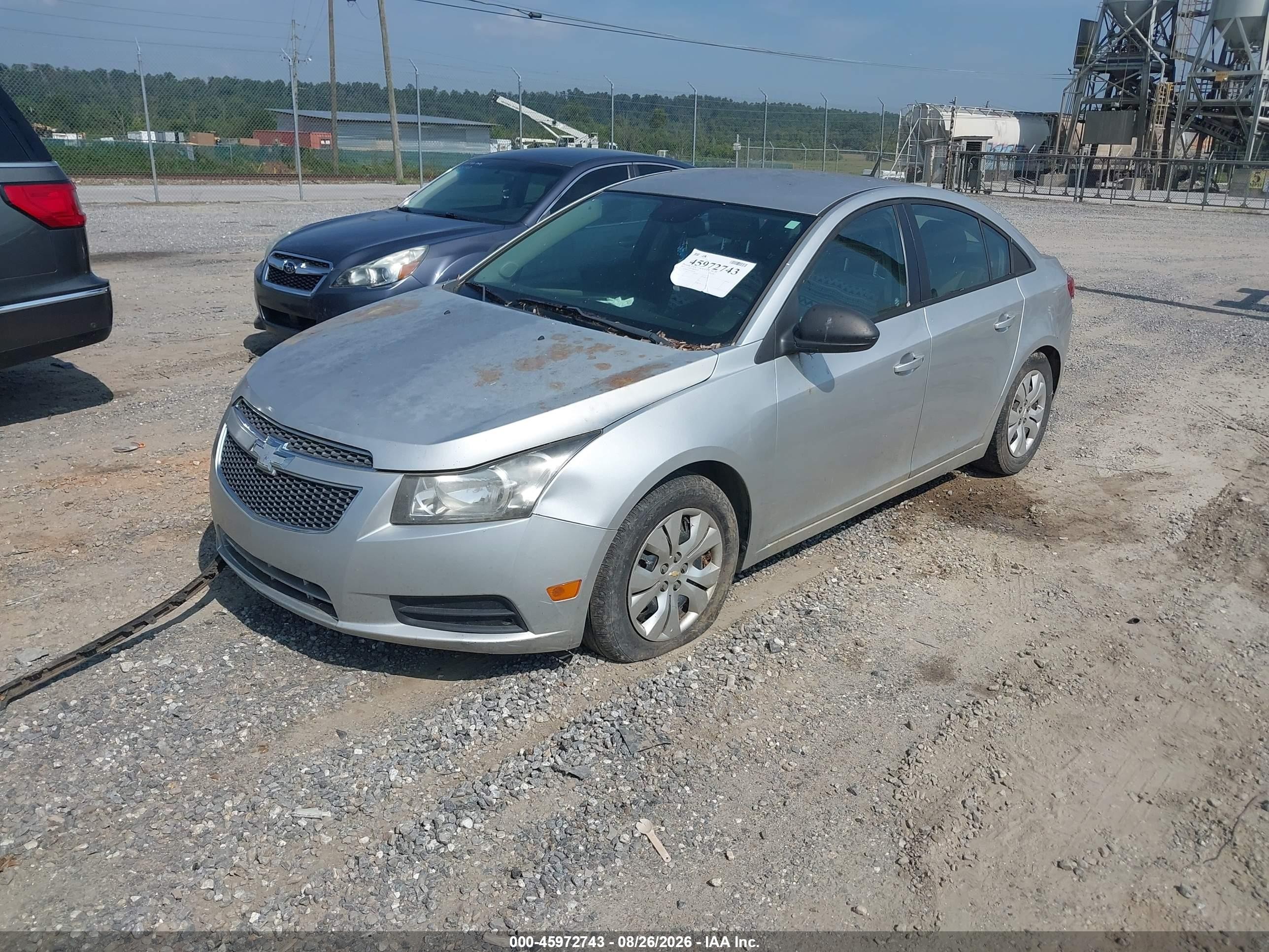 2013 Chevrolet Cruze Ls Manual Silver vin: 1G1PB5SH8D7160528