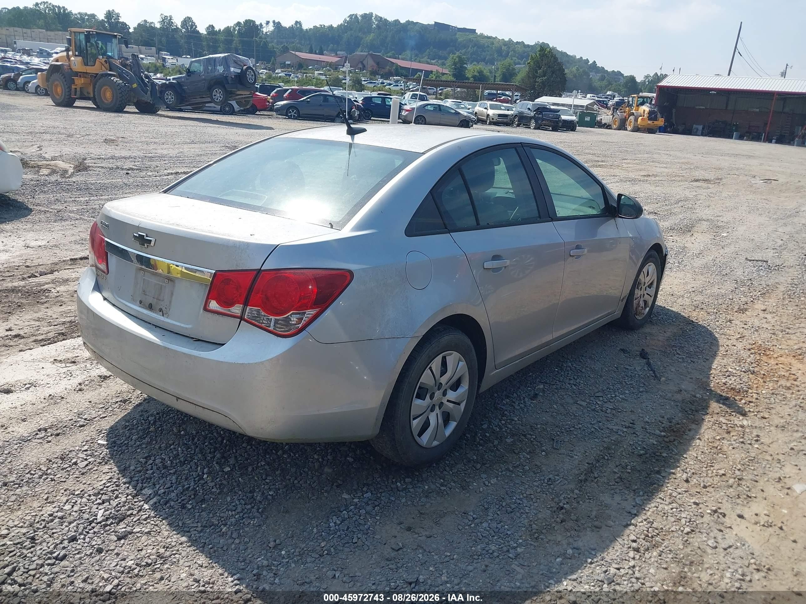 2013 Chevrolet Cruze Ls Manual Silver vin: 1G1PB5SH8D7160528