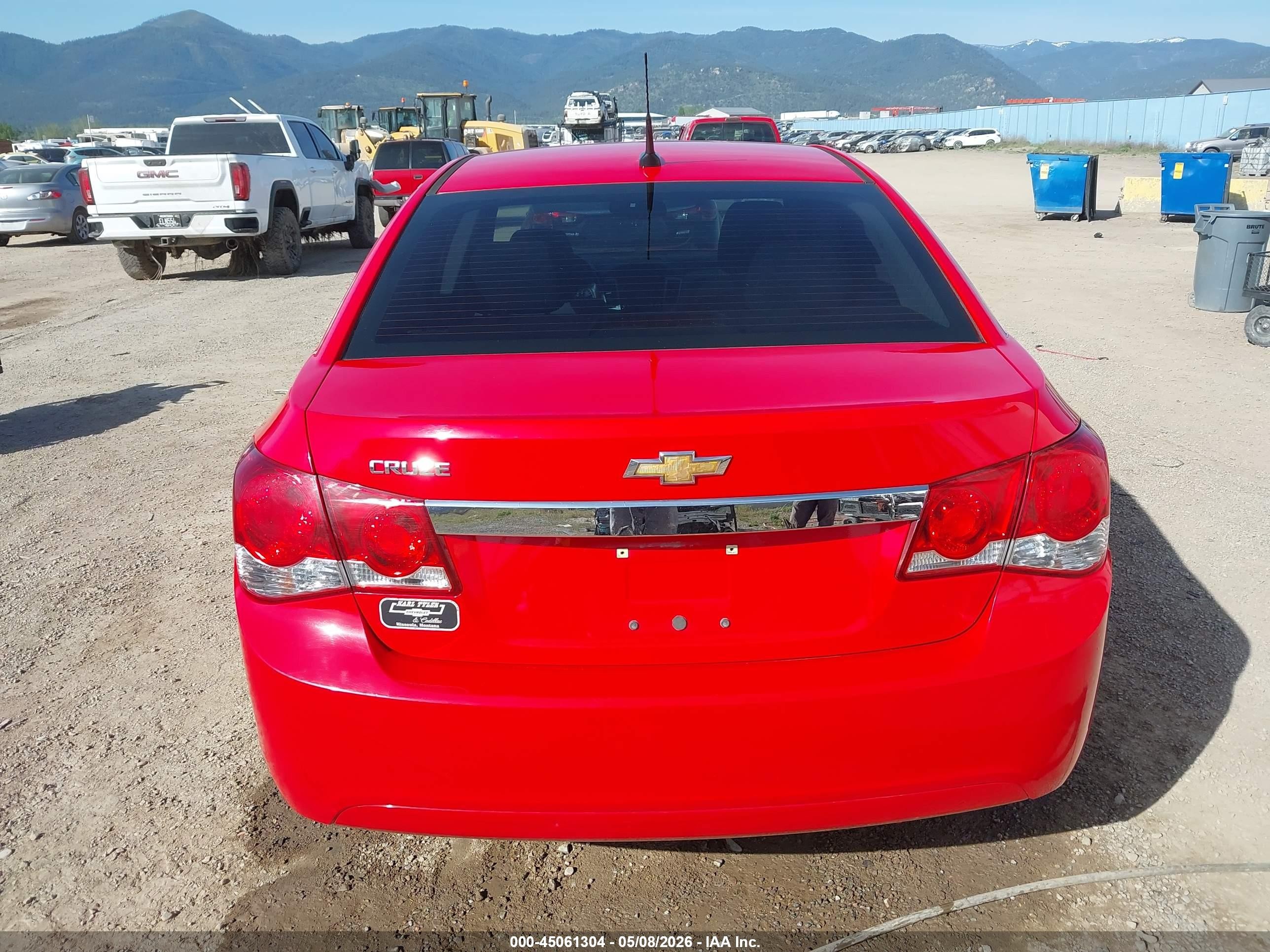 2014 Chevrolet Cruze Ls Manual Red vin: 1G1PB5SH8E7384951
