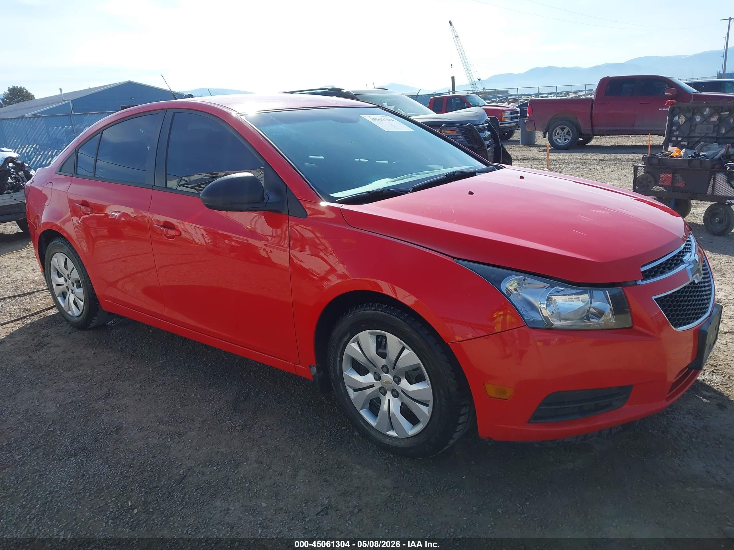 2014 Chevrolet Cruze Ls Manual Red vin: 1G1PB5SH8E7384951