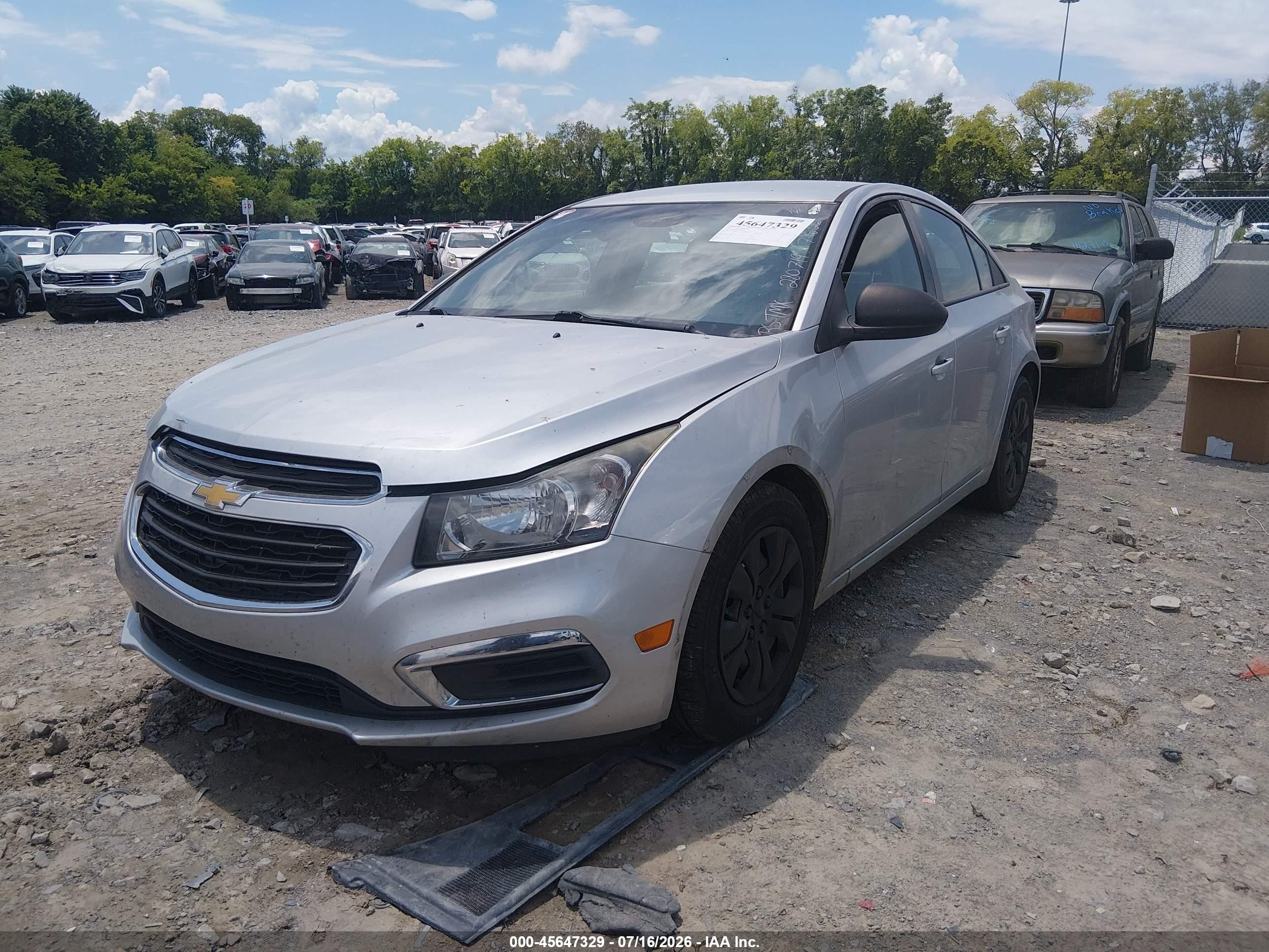 2015 Chevrolet Cruze Ls Manual Gray vin: 1G1PB5SH8F7280719