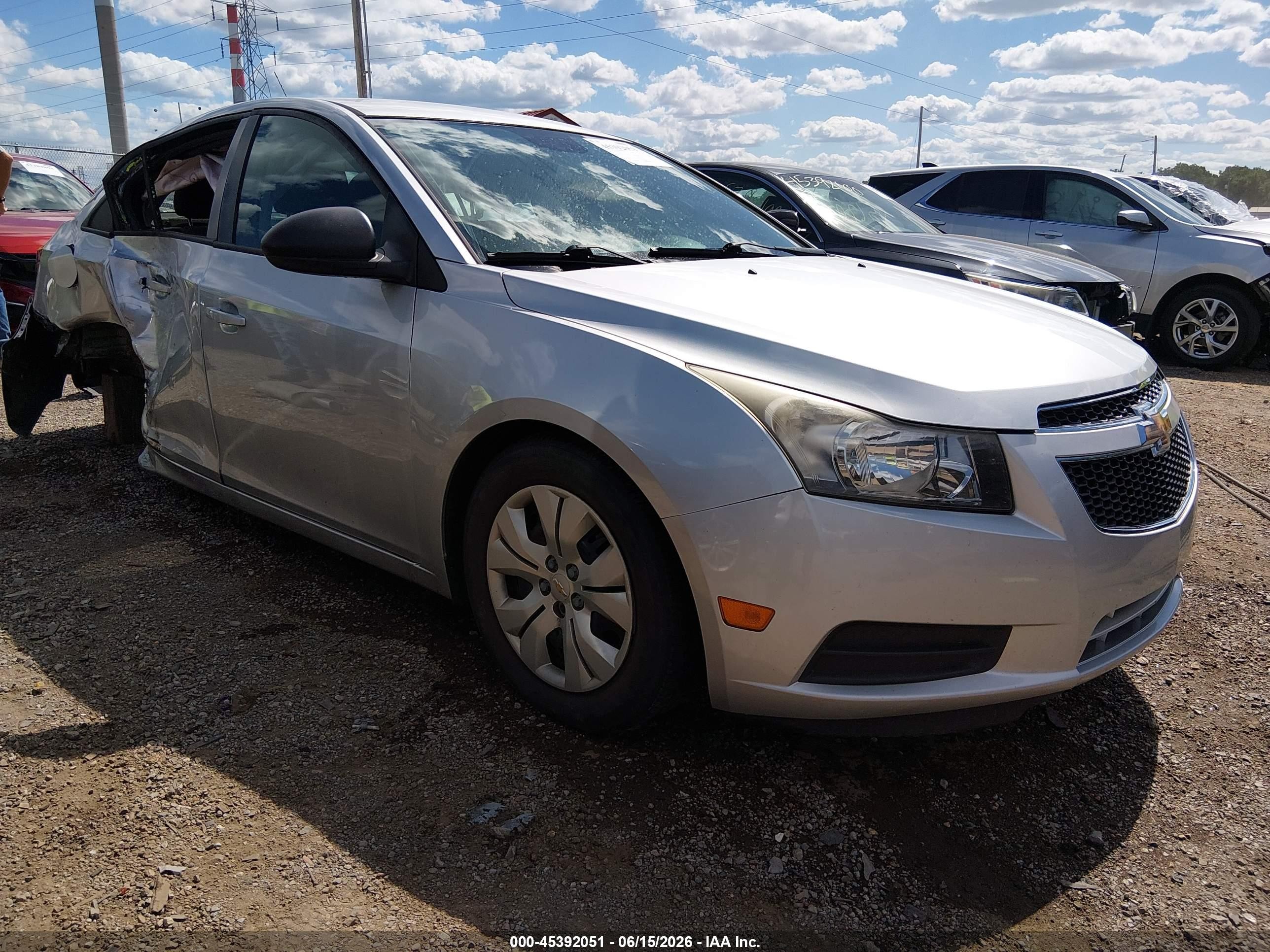 2014 Chevrolet Cruze Ls Manual Silver vin: 1G1PB5SH9E7131136