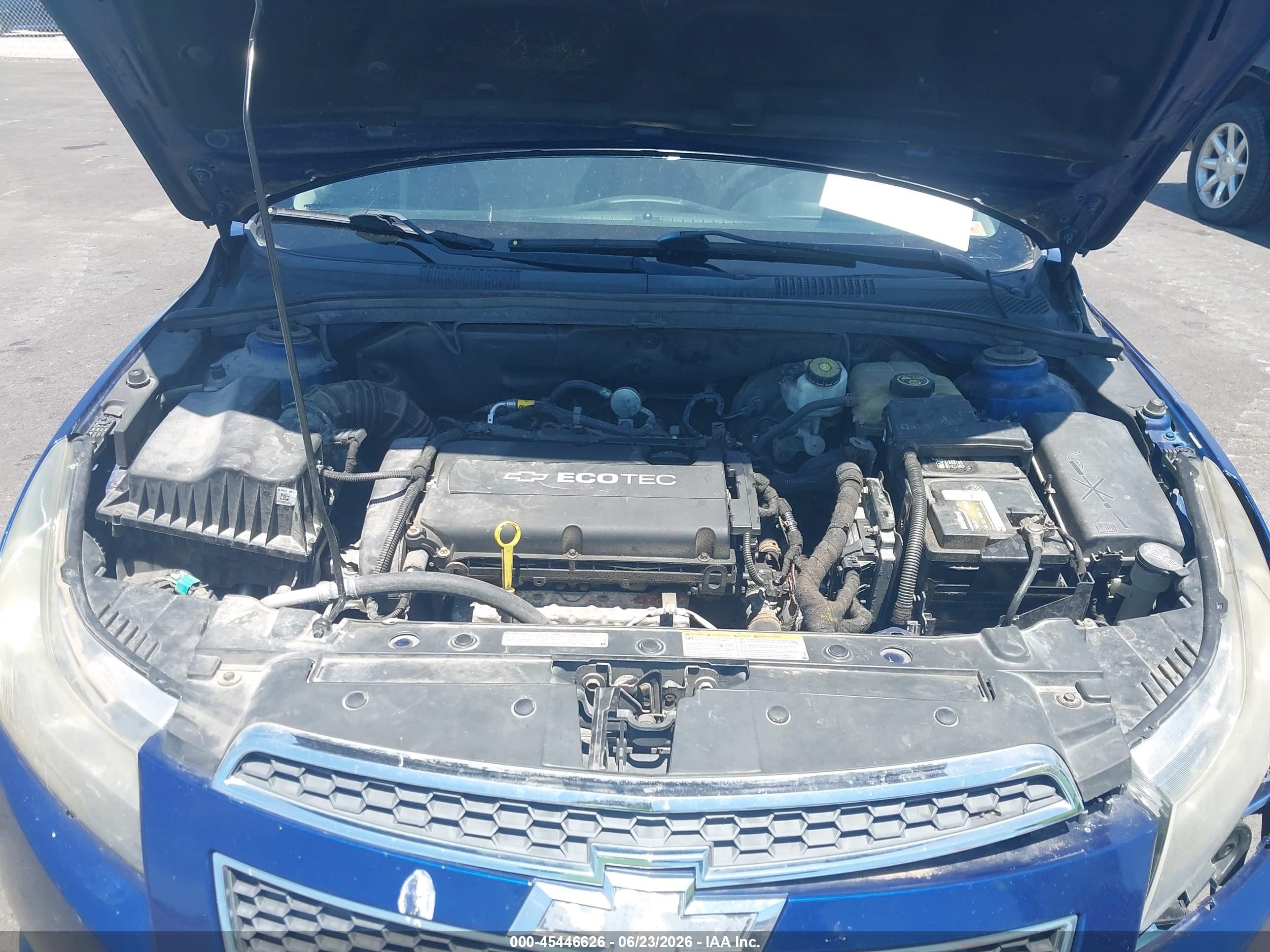 2013 Chevrolet Cruze Ls Manual Blue vin: 1G1PB5SHXD7164192