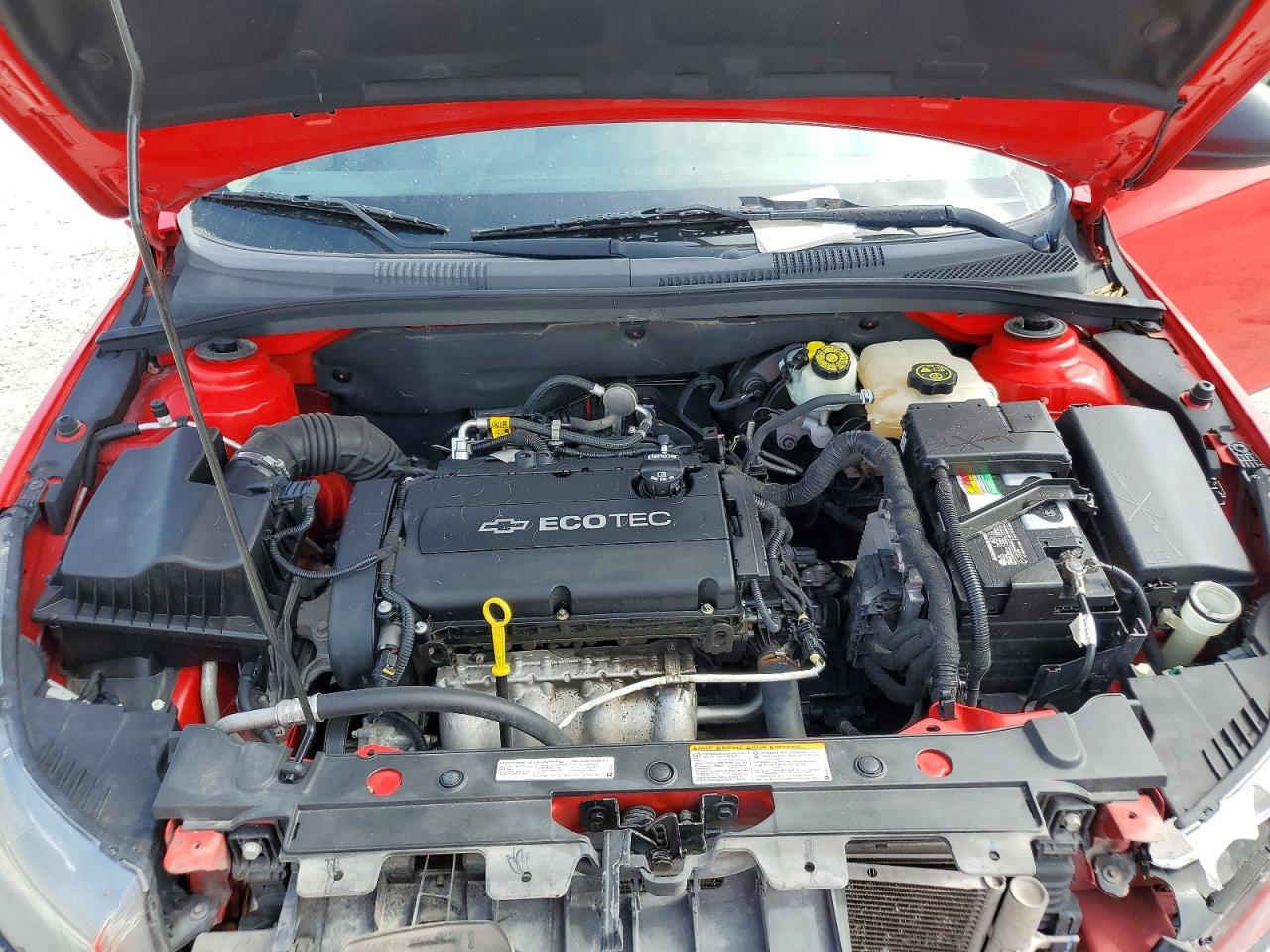 2015 Chevrolet Cruze Ls Red vin: 1G1PB5SHXF7133608