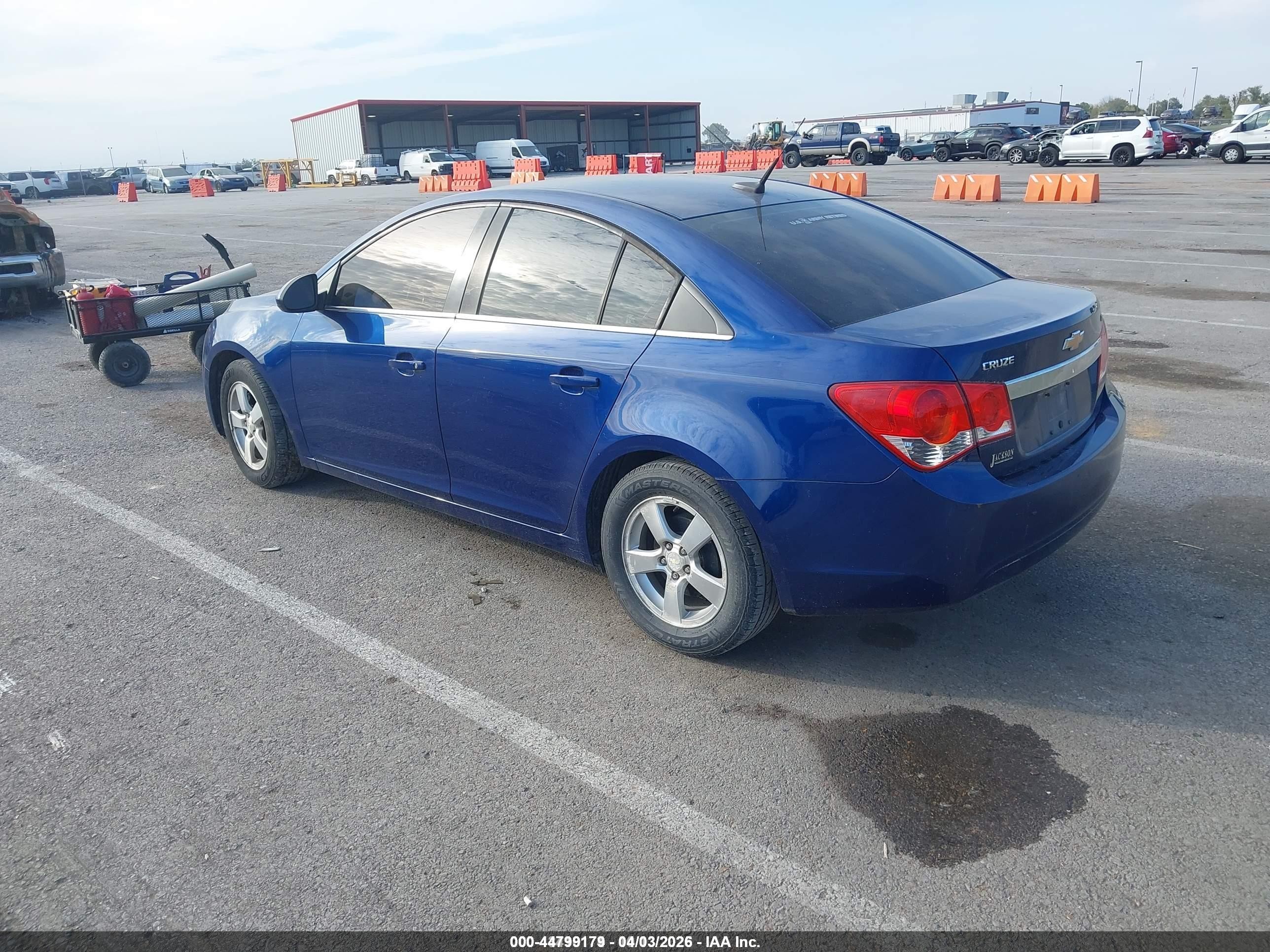 2013 Chevrolet Cruze 1lt Auto Blue vin: 1G1PC5SB0D7111221