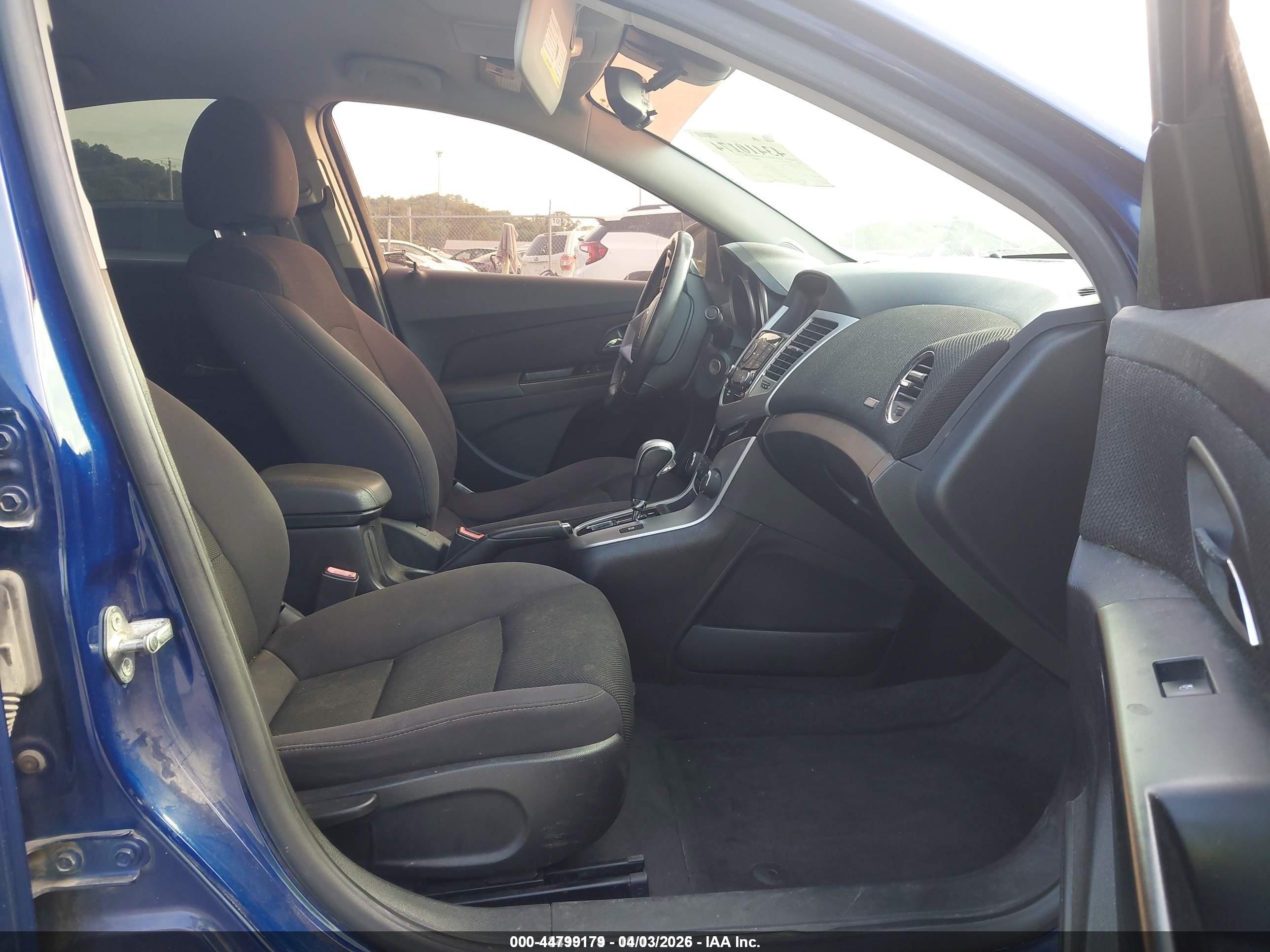 2013 Chevrolet Cruze 1lt Auto Blue vin: 1G1PC5SB0D7111221