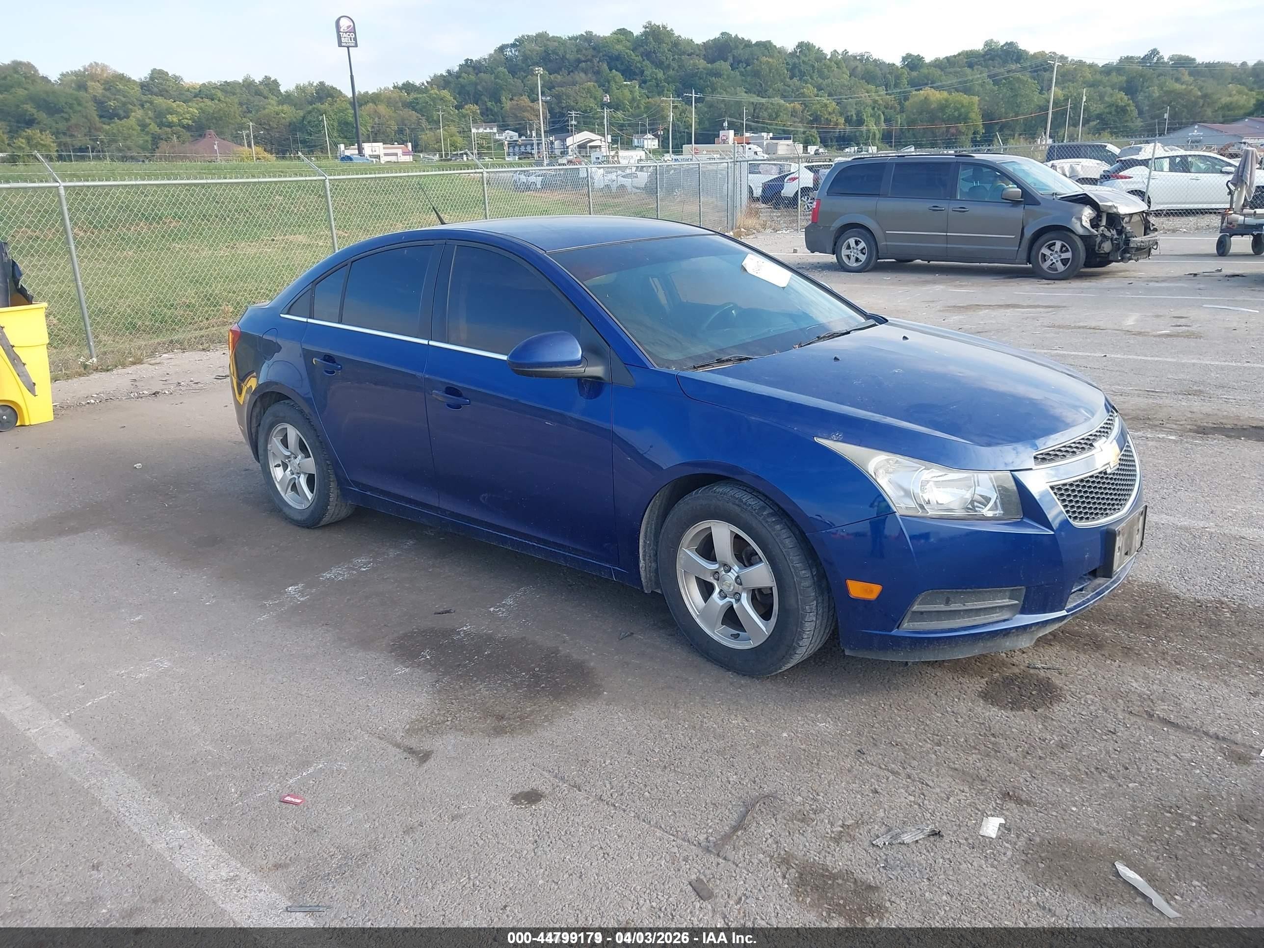 2013 Chevrolet Cruze 1lt Auto Blue vin: 1G1PC5SB0D7111221