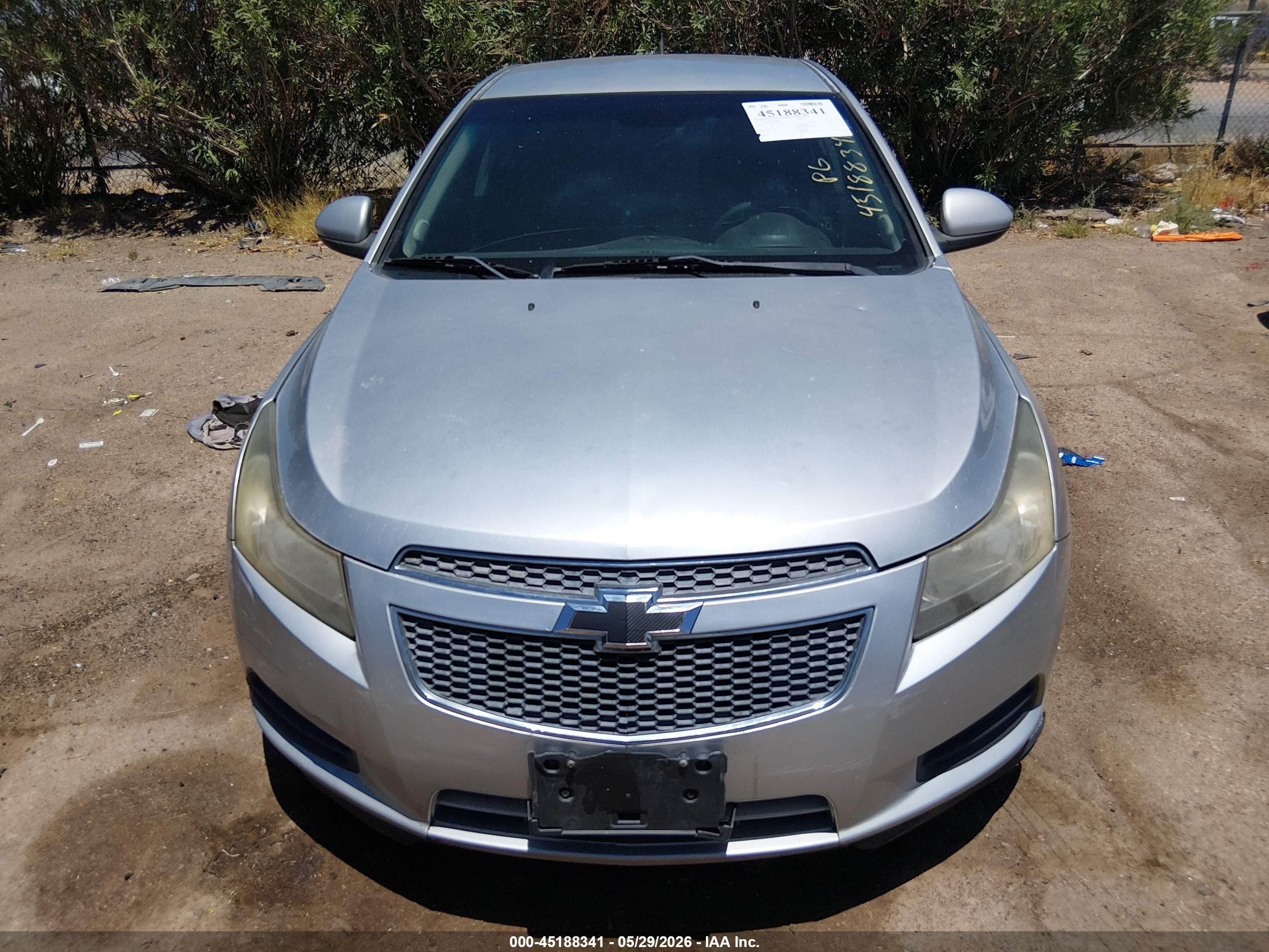 2013 Chevrolet Cruze 1lt Auto Silver vin: 1G1PC5SB0D7165974