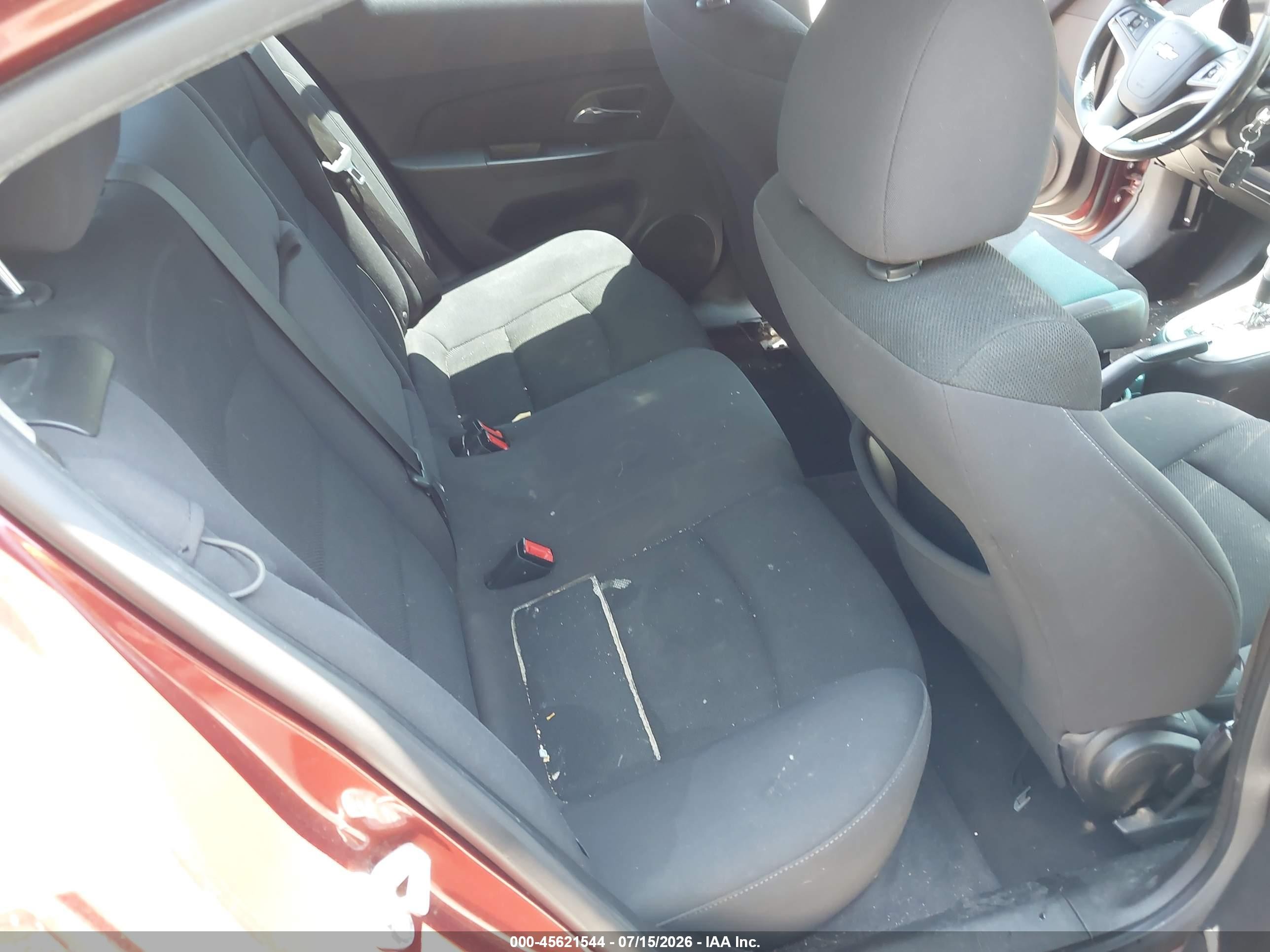 2013 Chevrolet Cruze 1lt Auto Red vin: 1G1PC5SB0D7170396
