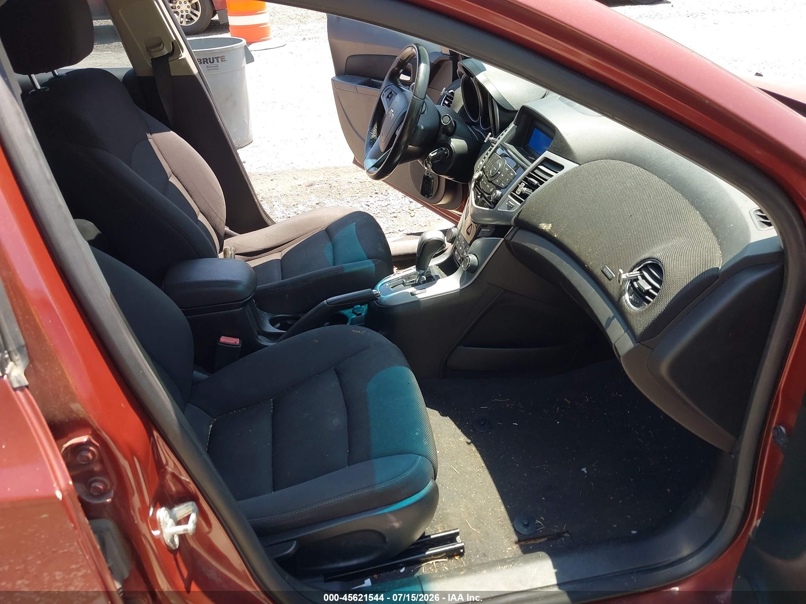 2013 Chevrolet Cruze 1lt Auto Red vin: 1G1PC5SB0D7170396