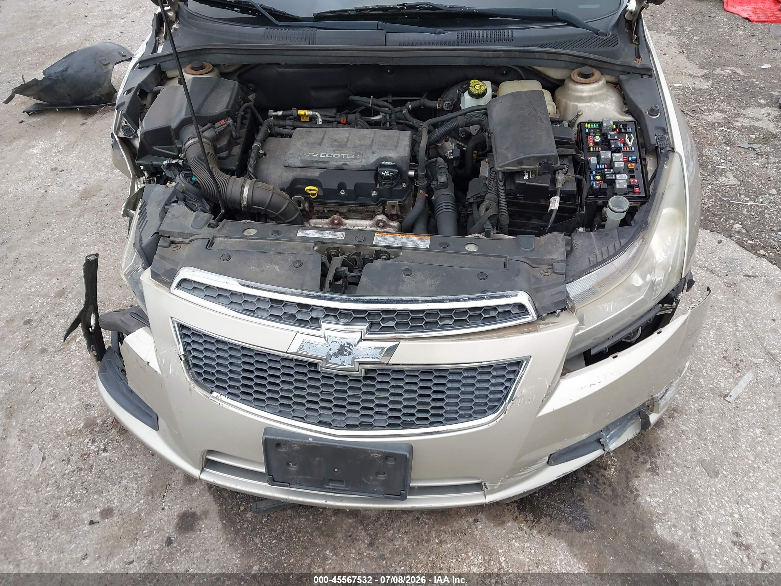 2013 Chevrolet Cruze 1lt Auto Gold vin: 1G1PC5SB0D7180605