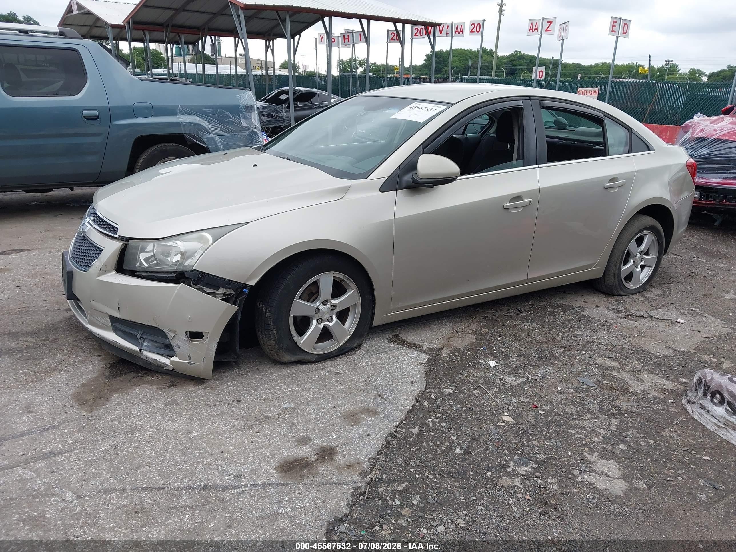 2013 Chevrolet Cruze 1lt Auto Gold vin: 1G1PC5SB0D7180605