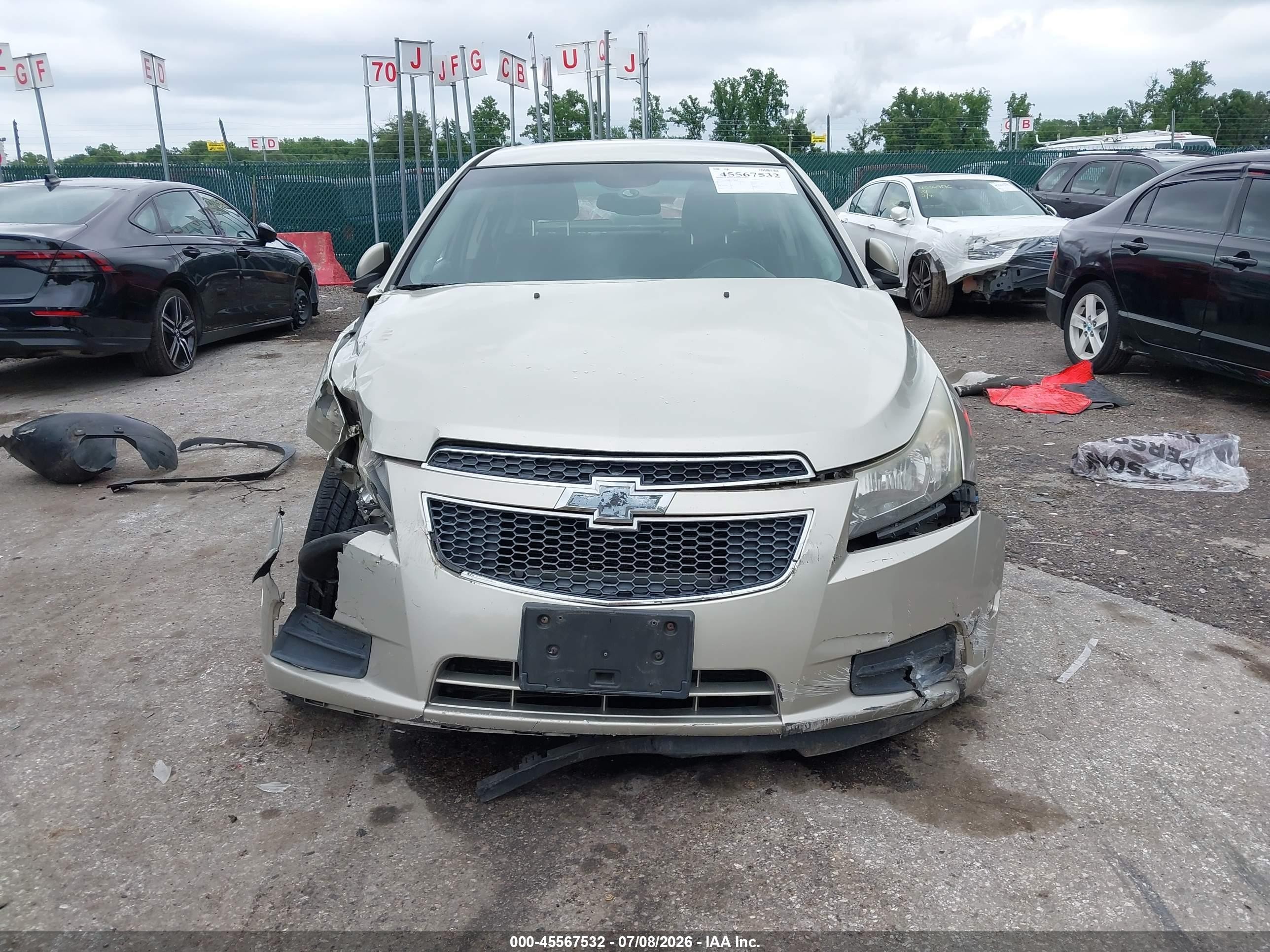 2013 Chevrolet Cruze 1lt Auto Gold vin: 1G1PC5SB0D7180605