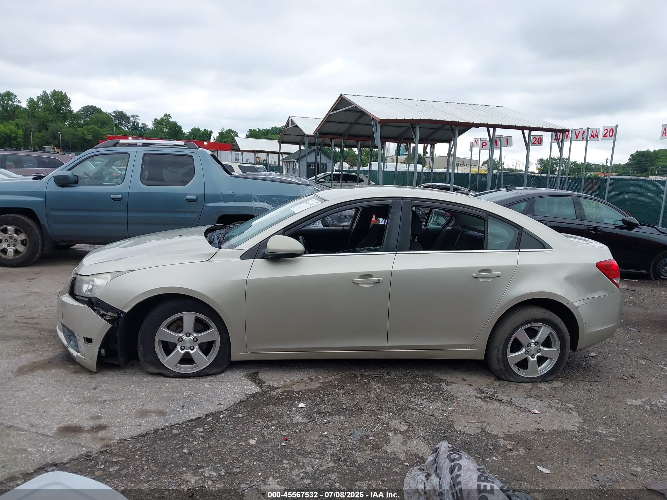 2013 Chevrolet Cruze 1lt Auto Gold vin: 1G1PC5SB0D7180605