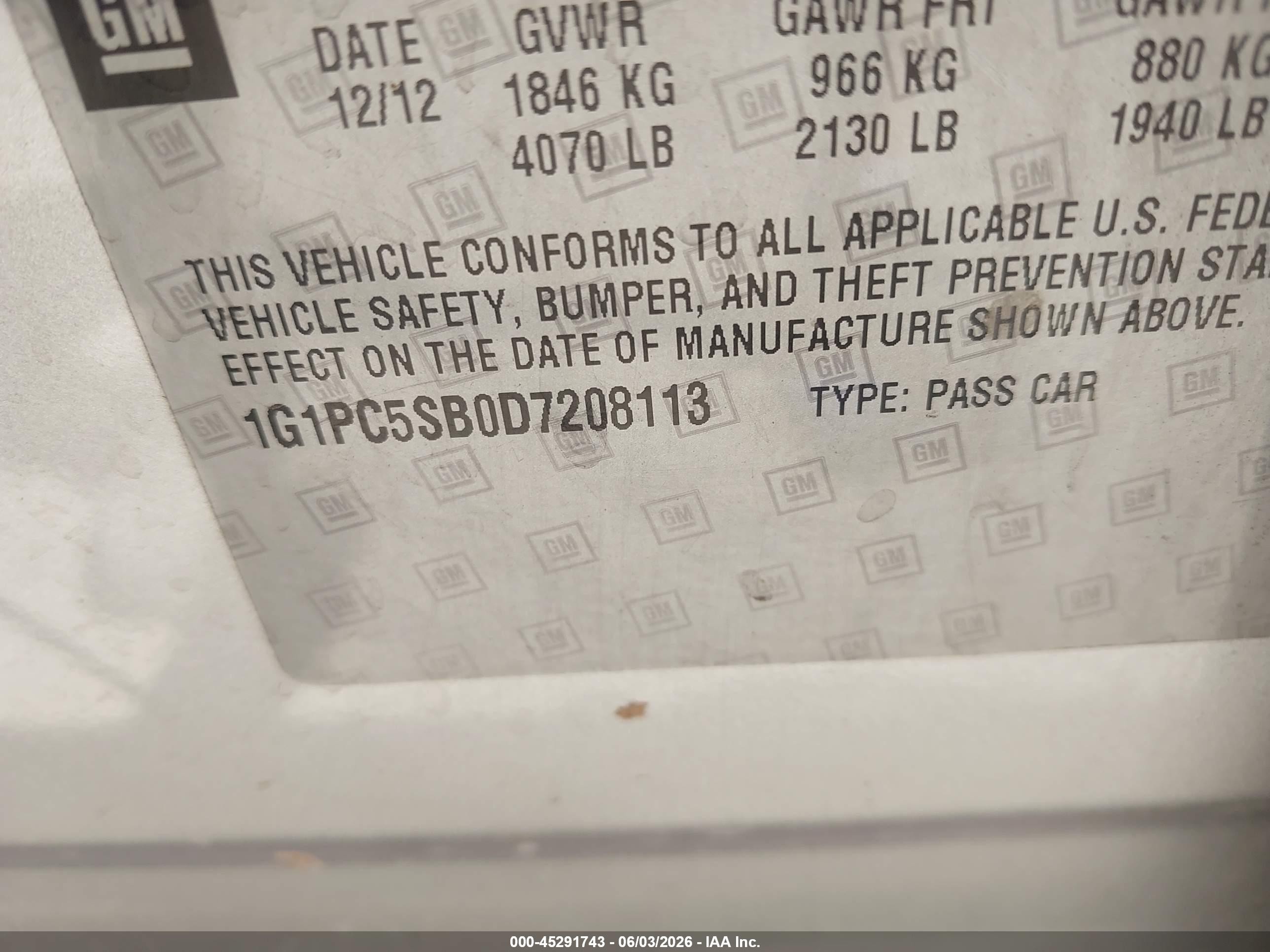 2013 Chevrolet Cruze 1lt Auto Silver vin: 1G1PC5SB0D7208113
