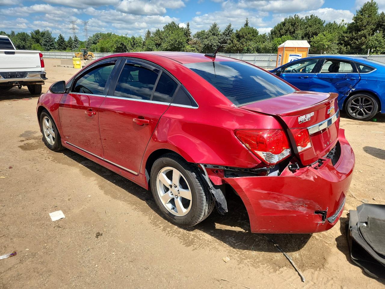 2013 Chevrolet Cruze Lt Red vin: 1G1PC5SB0D7212534