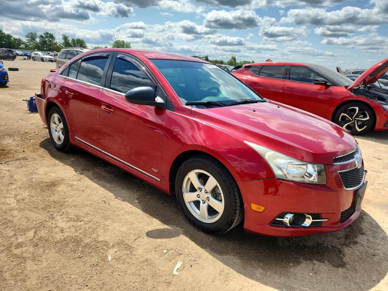 2013 Chevrolet Cruze Lt Red vin: 1G1PC5SB0D7212534