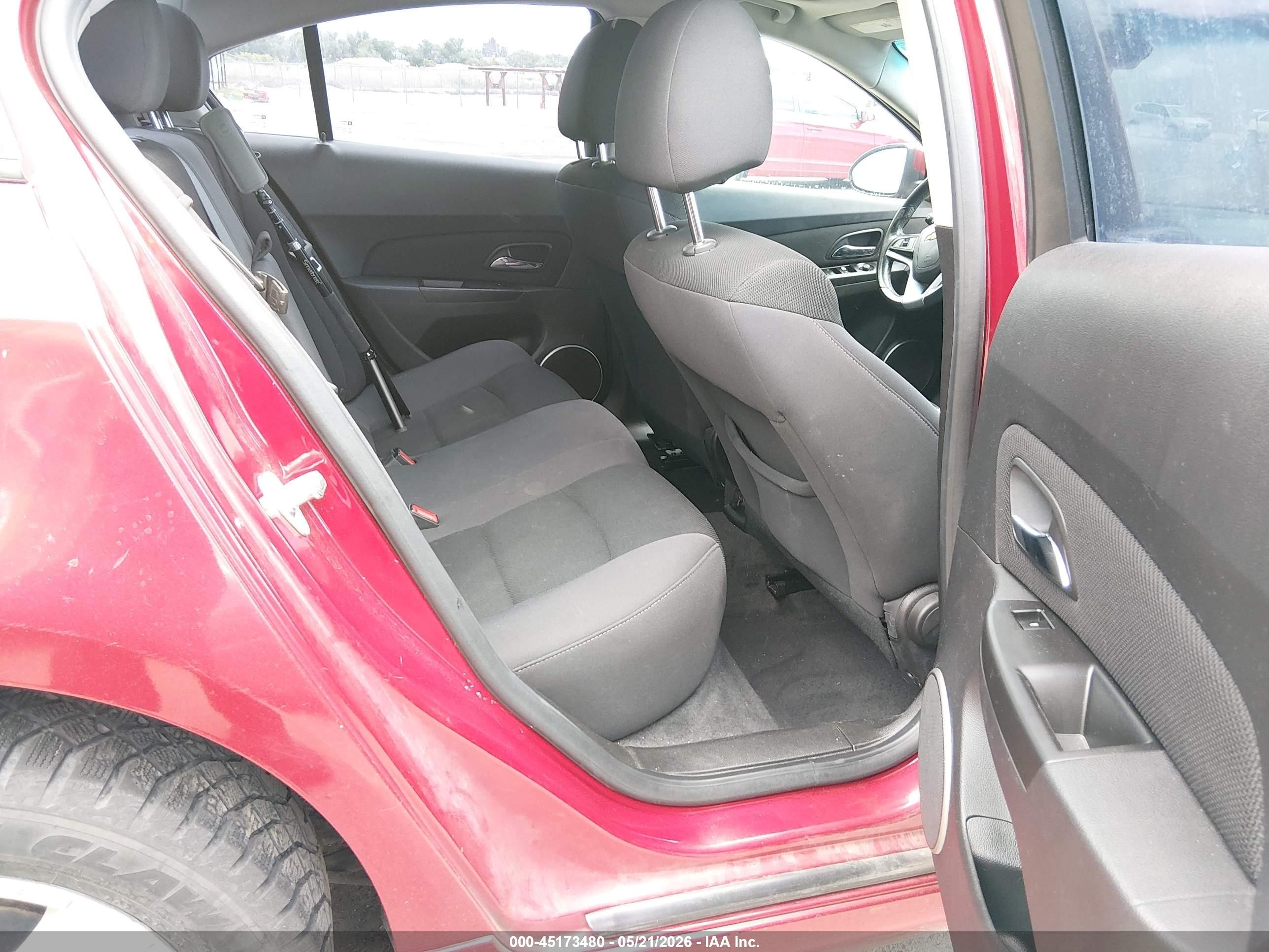 2013 Chevrolet Cruze 1lt Auto Red vin: 1G1PC5SB0D7228099