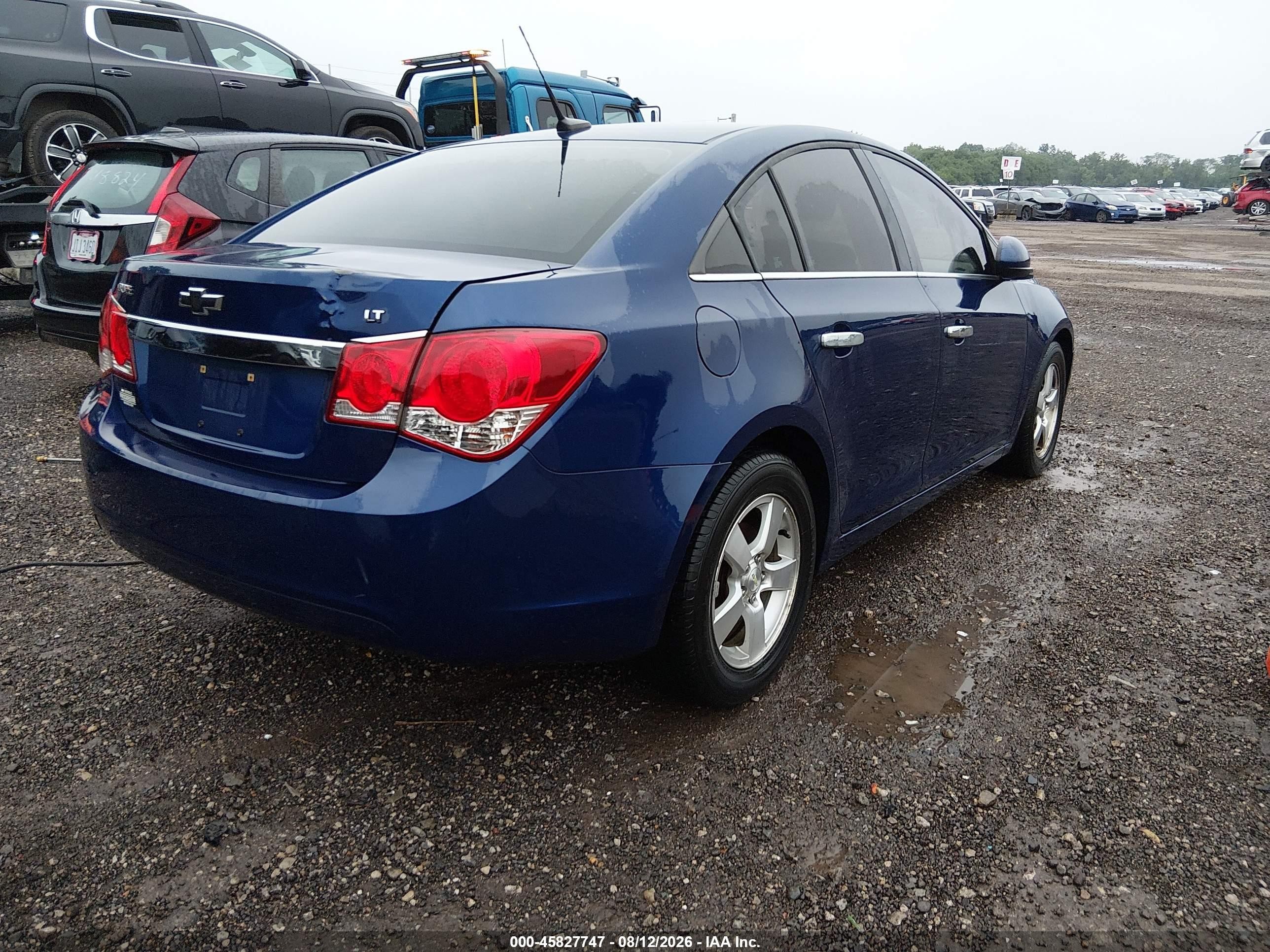 2013 Chevrolet Cruze 1lt Auto Blue vin: 1G1PC5SB0D7246683