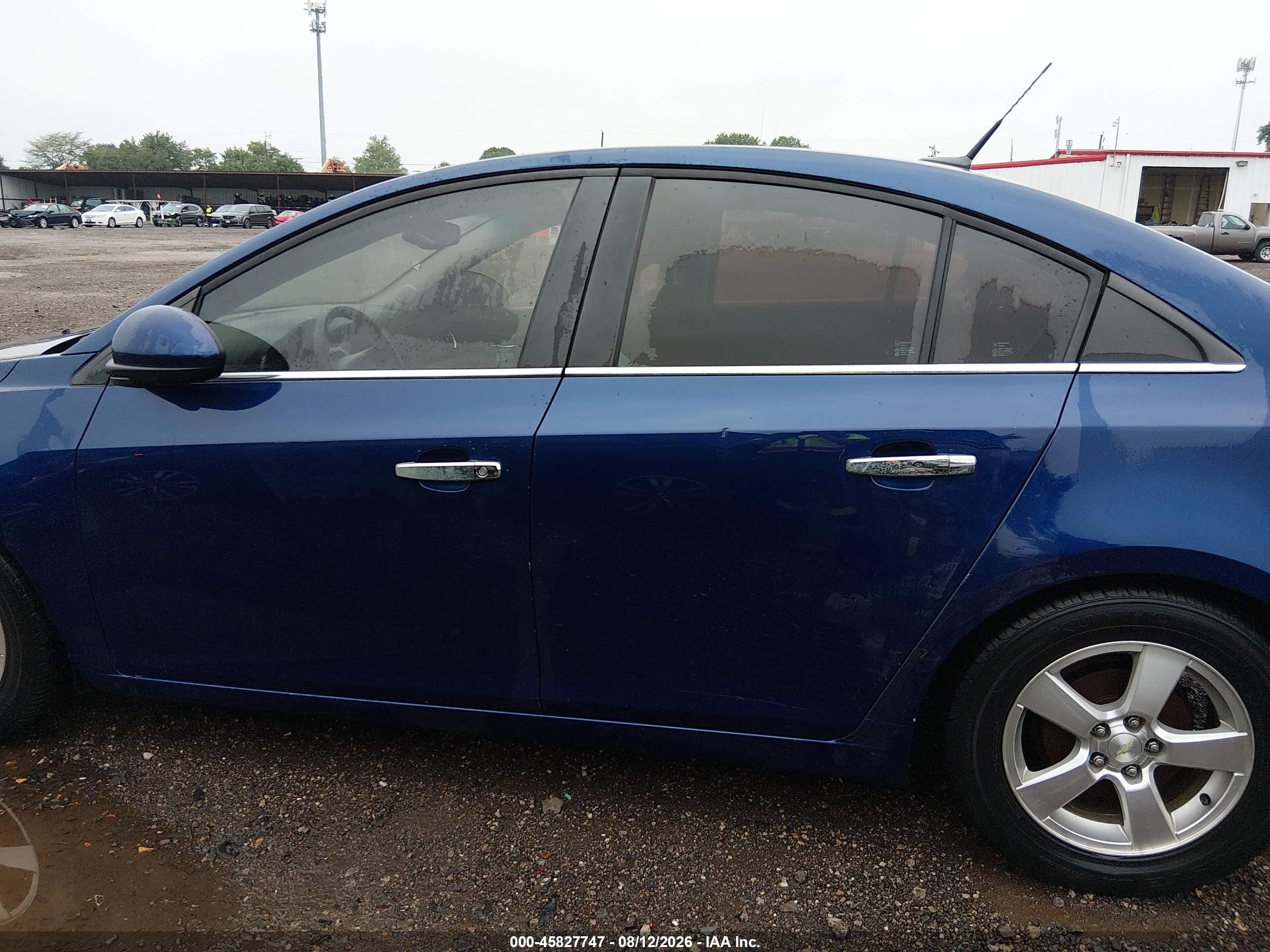2013 Chevrolet Cruze 1lt Auto Blue vin: 1G1PC5SB0D7246683