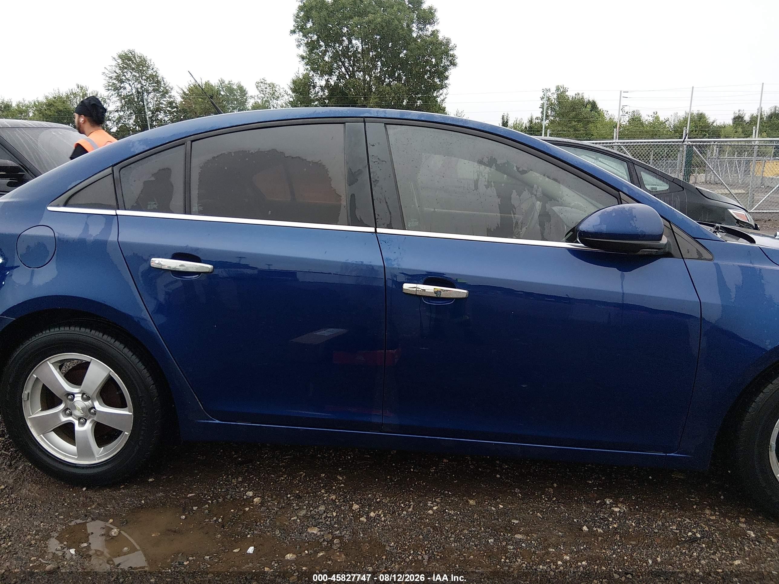 2013 Chevrolet Cruze 1lt Auto Blue vin: 1G1PC5SB0D7246683