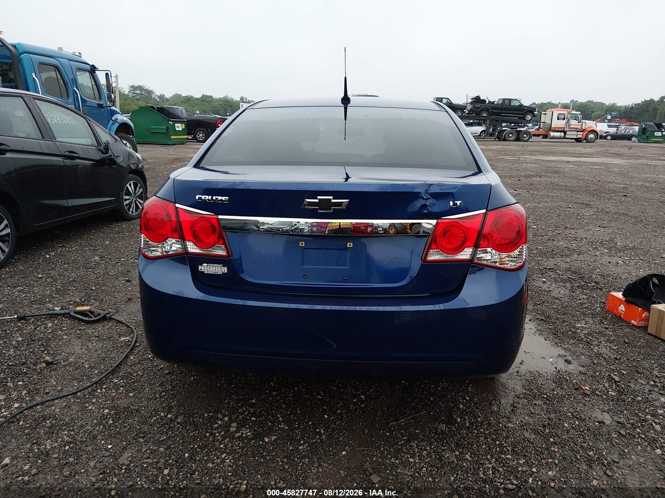 2013 Chevrolet Cruze 1lt Auto Blue vin: 1G1PC5SB0D7246683