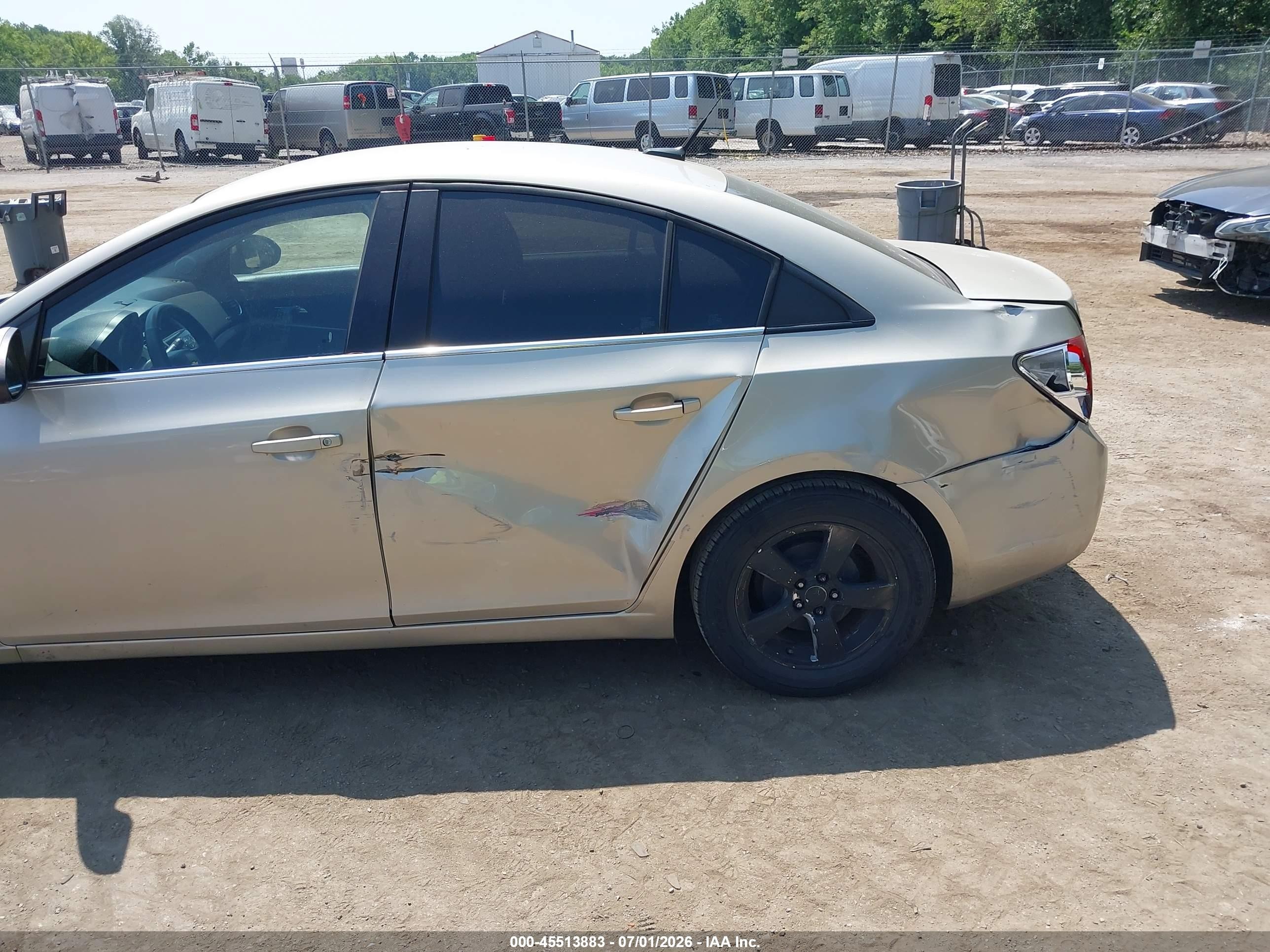 2013 Chevrolet Cruze 1lt Auto Champagne vin: 1G1PC5SB0D7254900