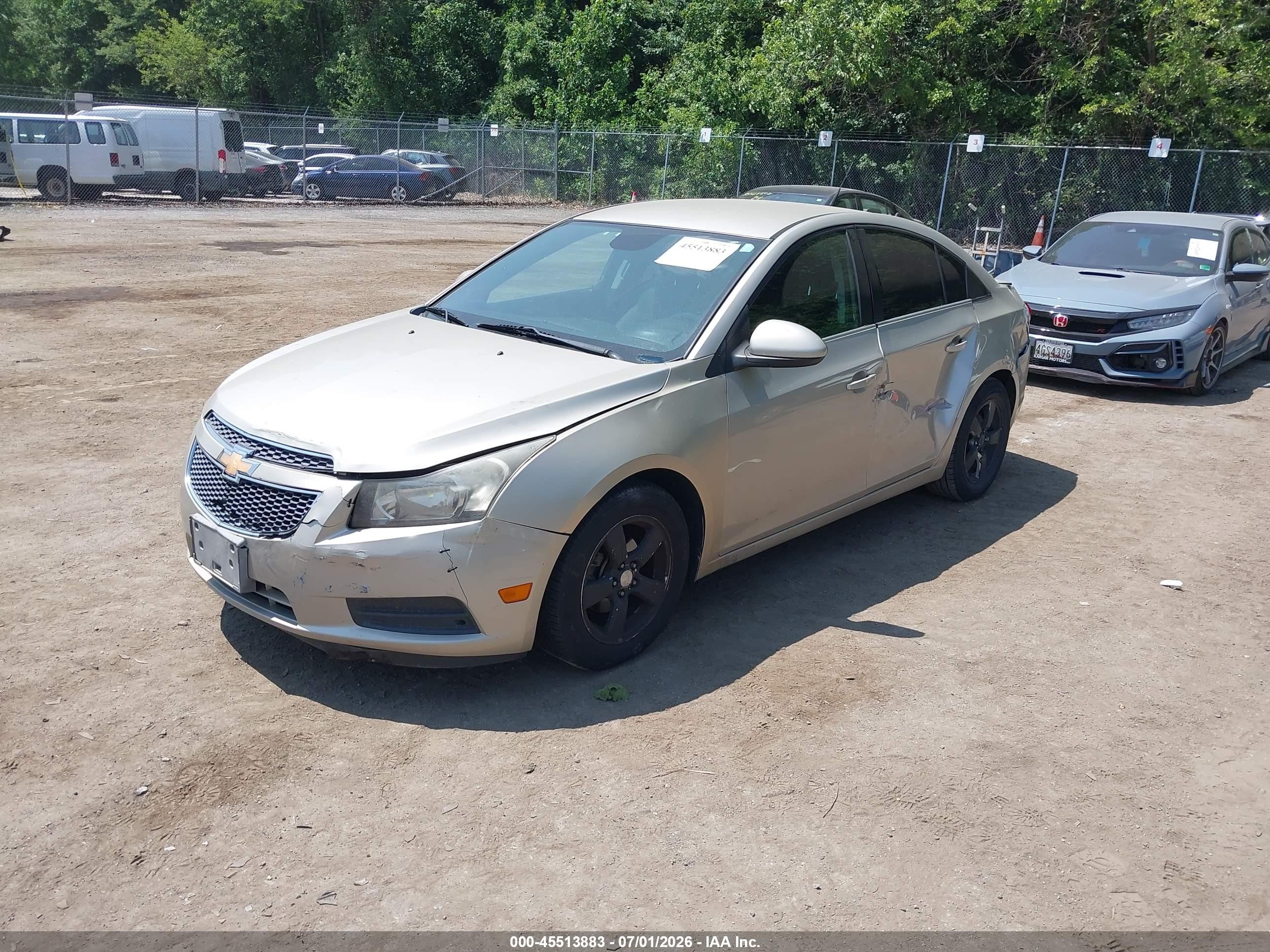 2013 Chevrolet Cruze 1lt Auto Champagne vin: 1G1PC5SB0D7254900