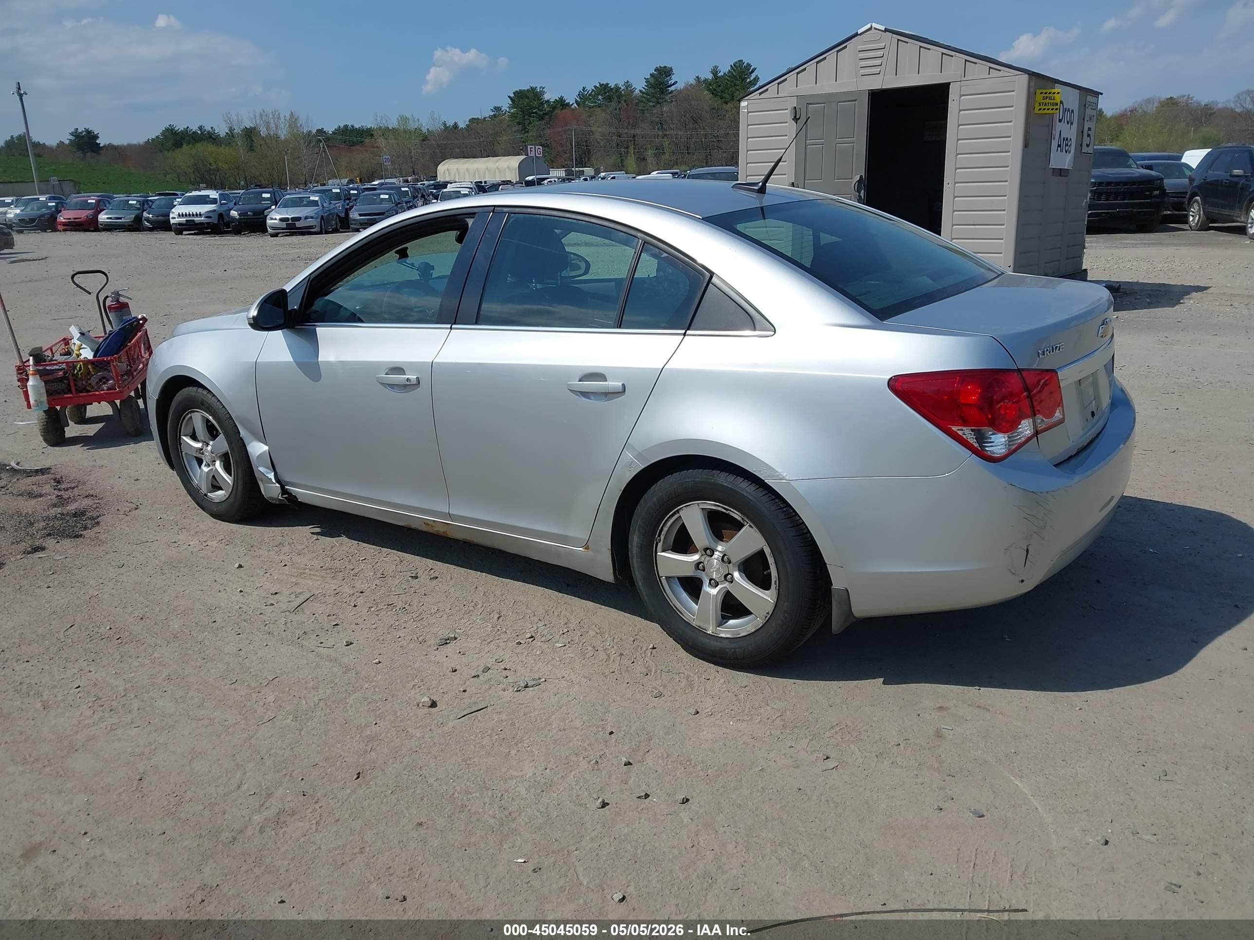 2013 Chevrolet Cruze 1lt Auto Silver vin: 1G1PC5SB0D7261894