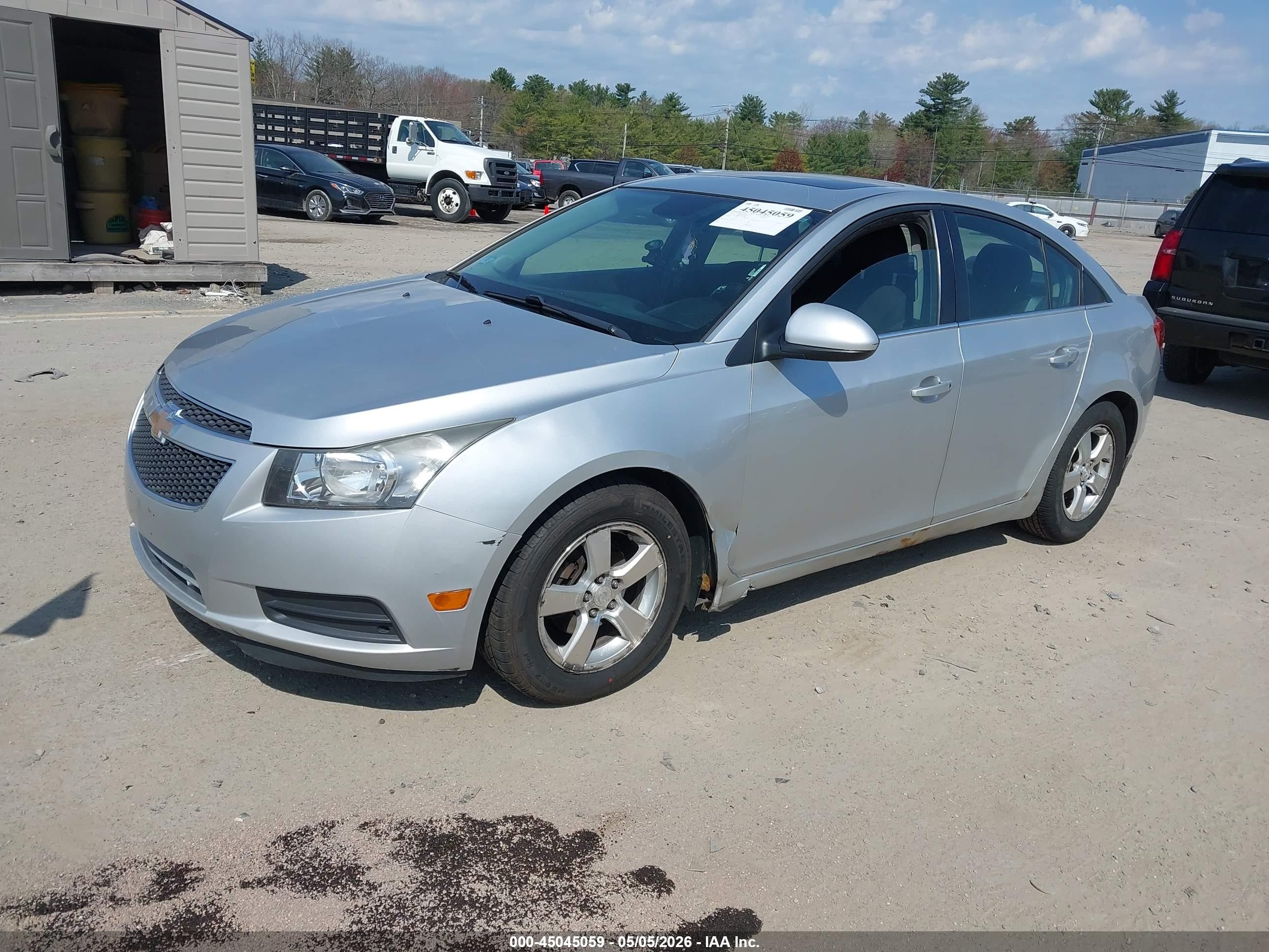 2013 Chevrolet Cruze 1lt Auto Silver vin: 1G1PC5SB0D7261894