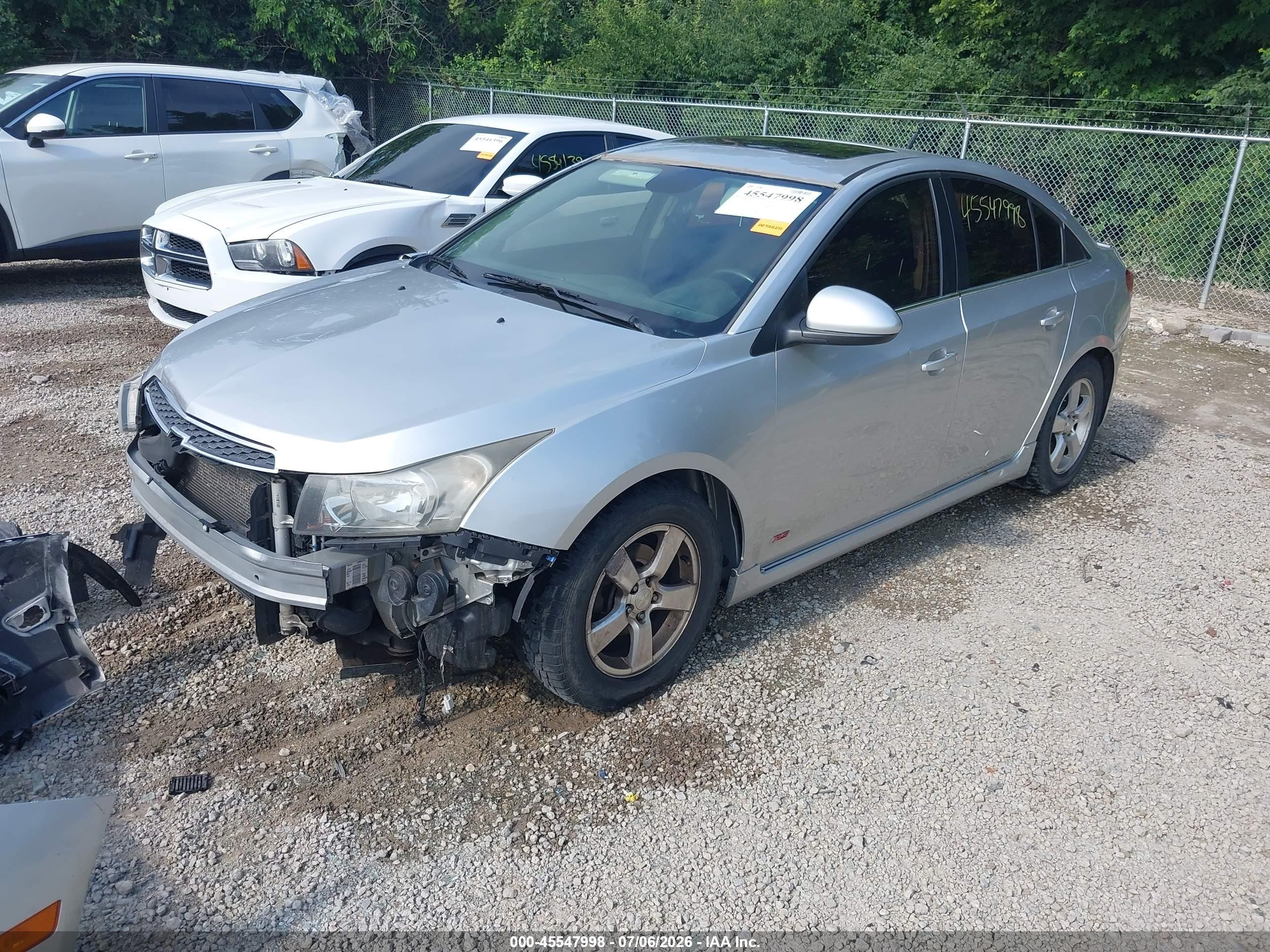 2013 Chevrolet Cruze 1lt Auto Gray vin: 1G1PC5SB0D7329028