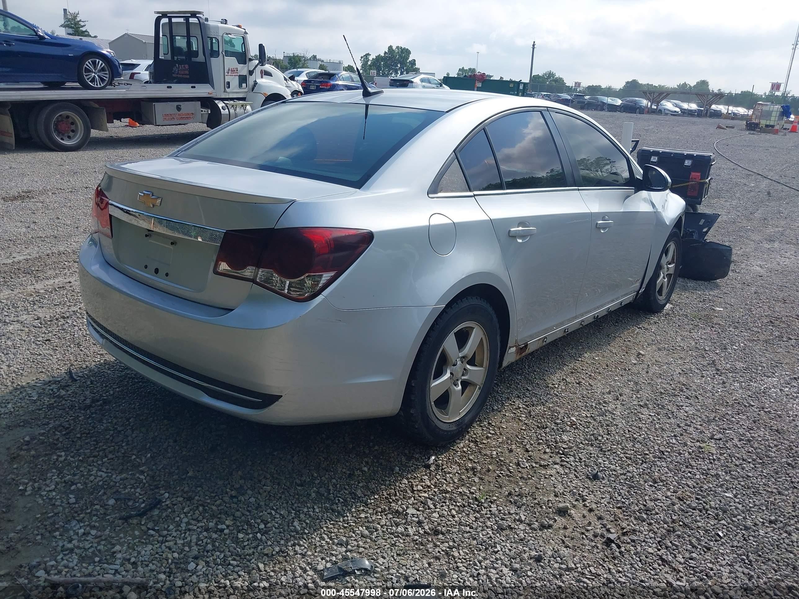 2013 Chevrolet Cruze 1lt Auto Gray vin: 1G1PC5SB0D7329028