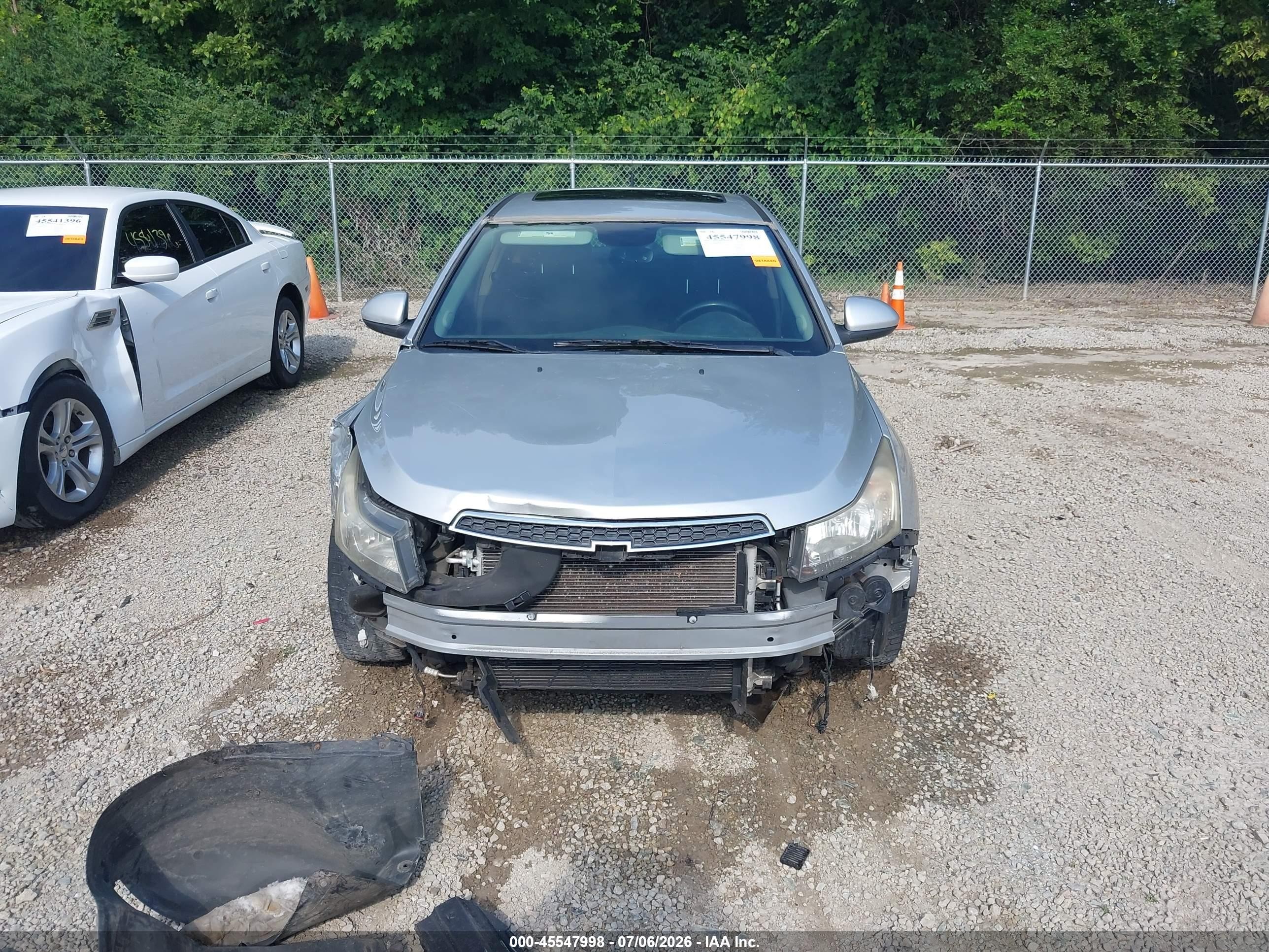 2013 Chevrolet Cruze 1lt Auto Gray vin: 1G1PC5SB0D7329028