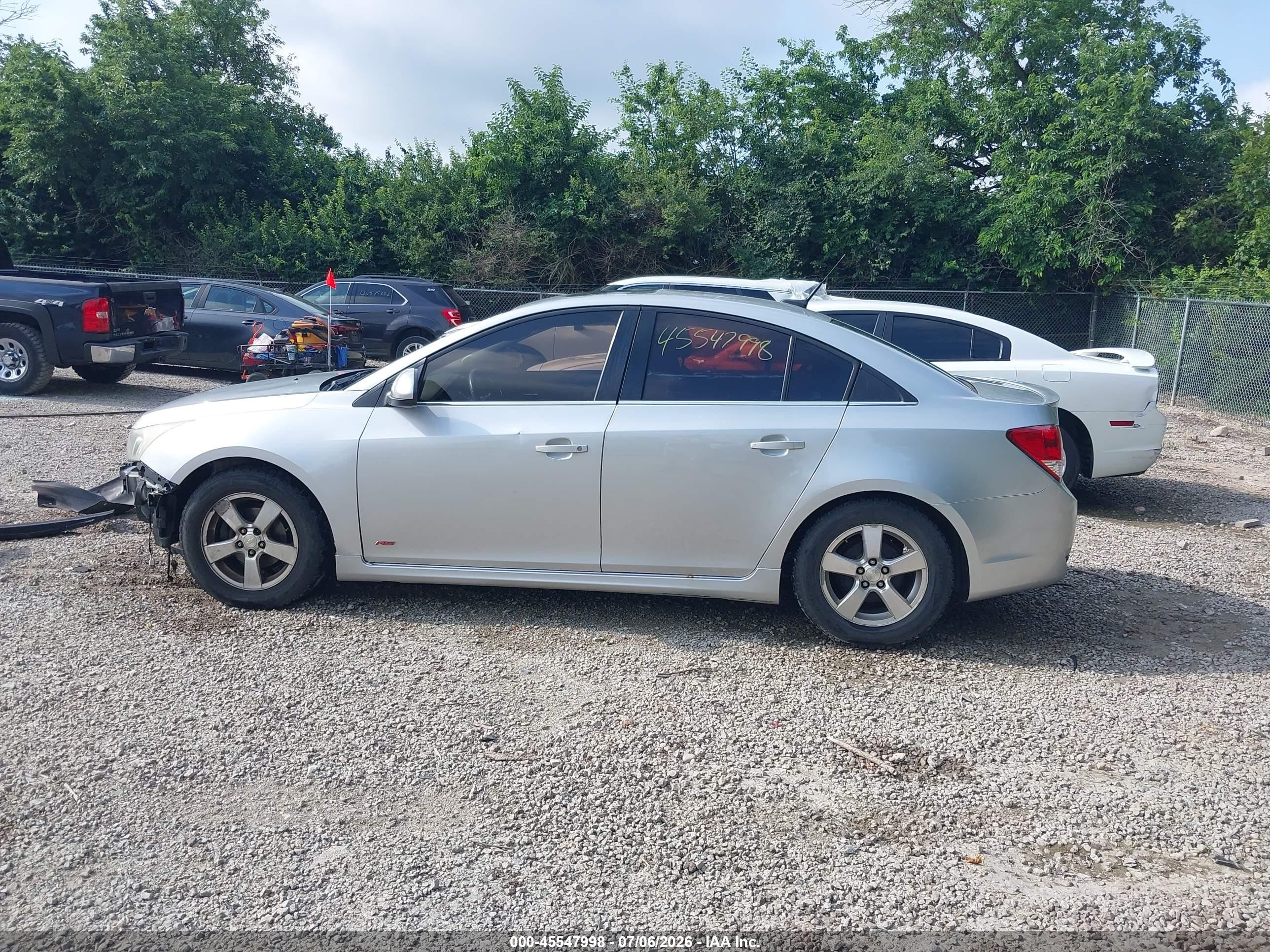 2013 Chevrolet Cruze 1lt Auto Gray vin: 1G1PC5SB0D7329028