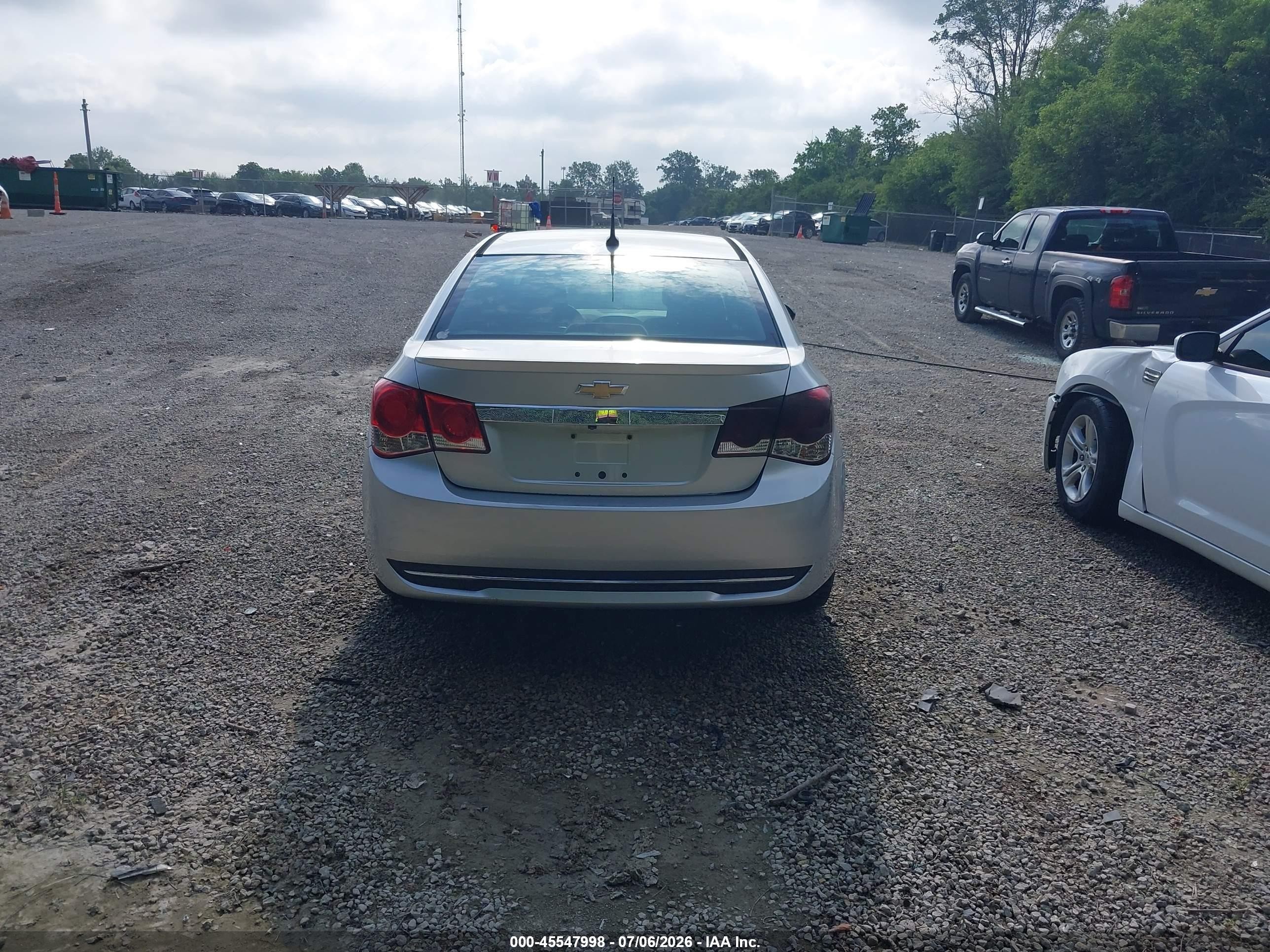 2013 Chevrolet Cruze 1lt Auto Gray vin: 1G1PC5SB0D7329028