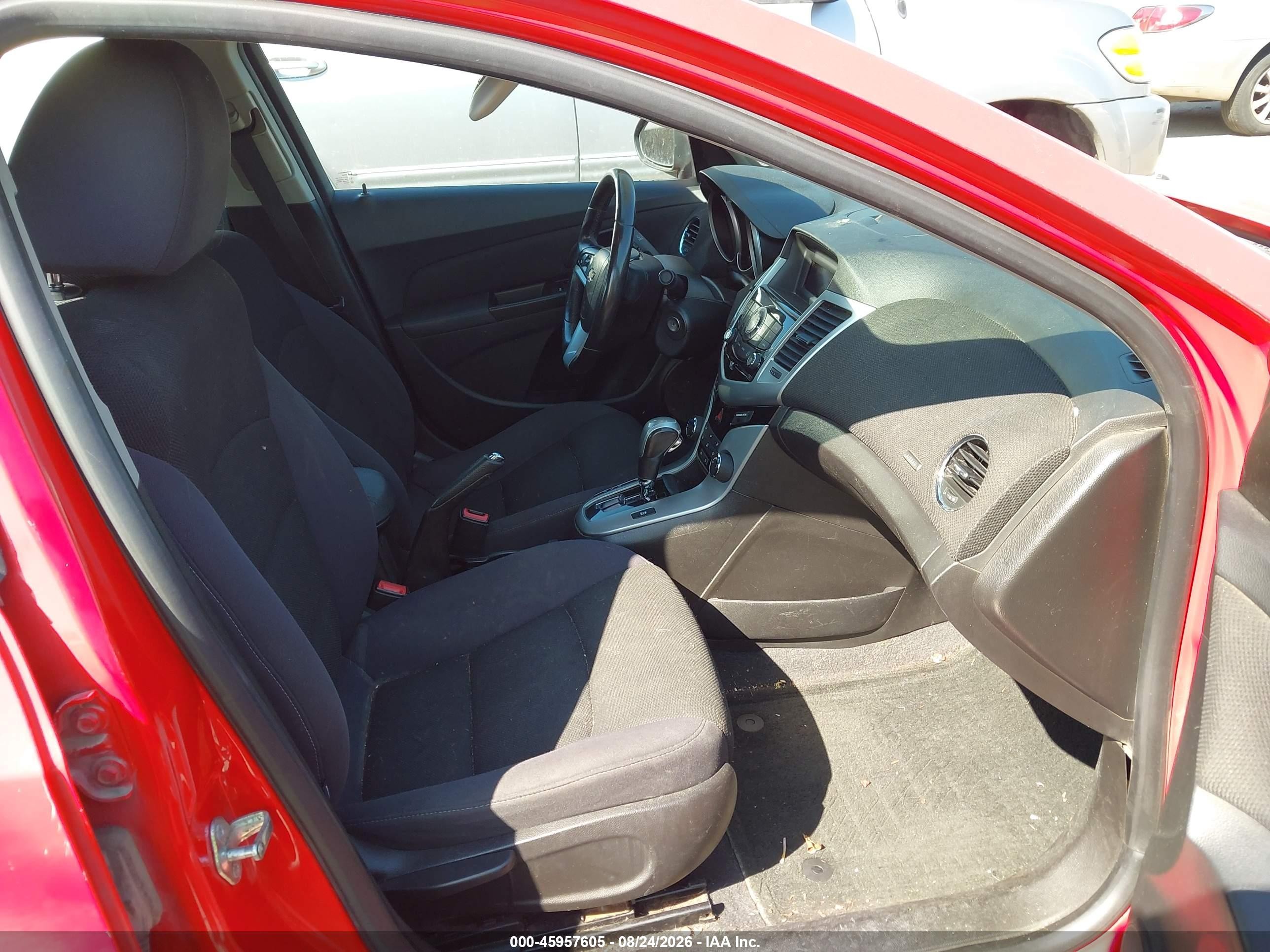 2014 Chevrolet Cruze 1lt Auto Red vin: 1G1PC5SB0E7113665
