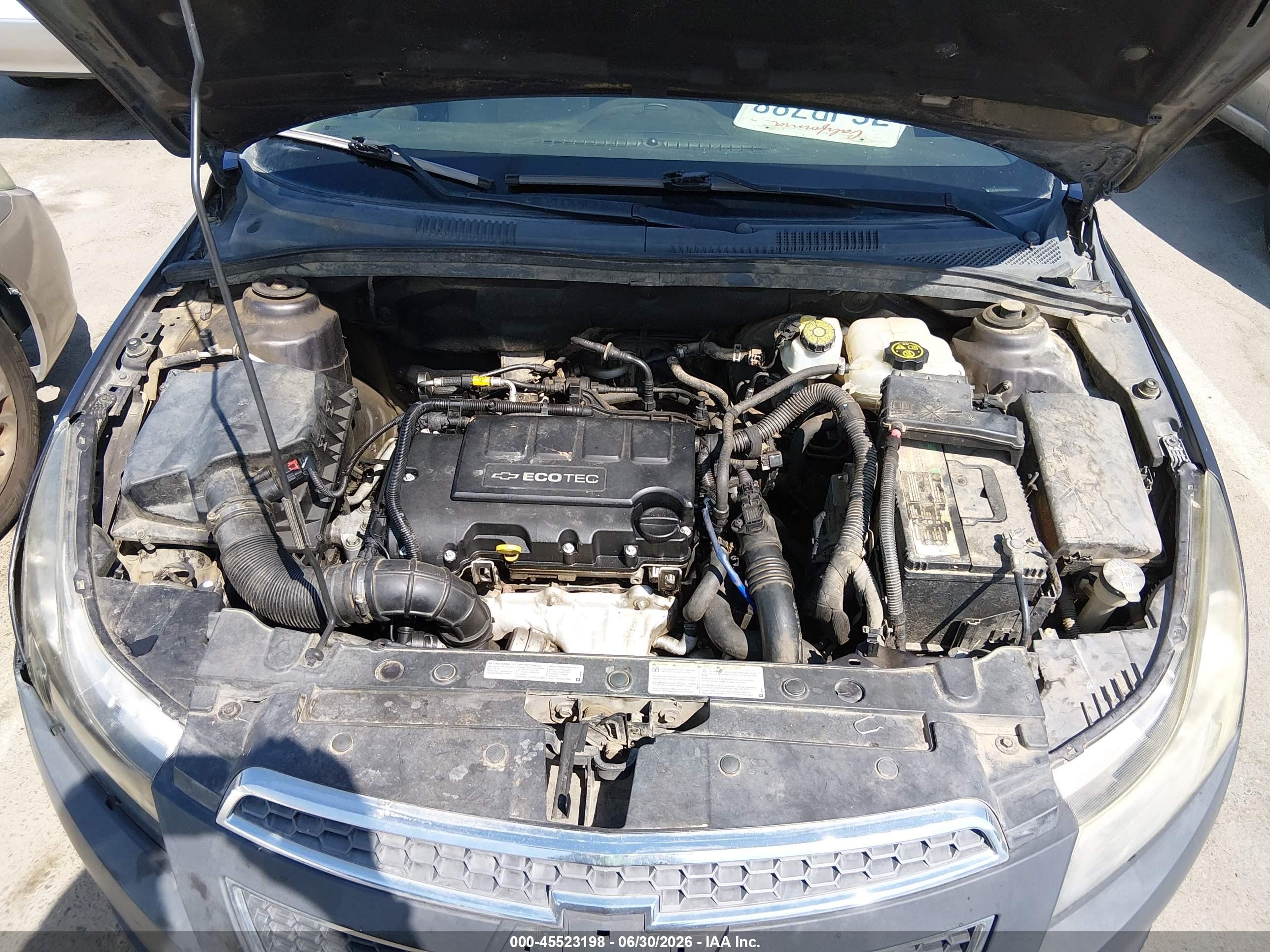 2014 Chevrolet Cruze 1lt Auto Серый vin: 1G1PC5SB0E7114797